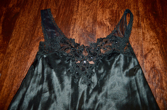Vintage APPEL sleepwear black slip