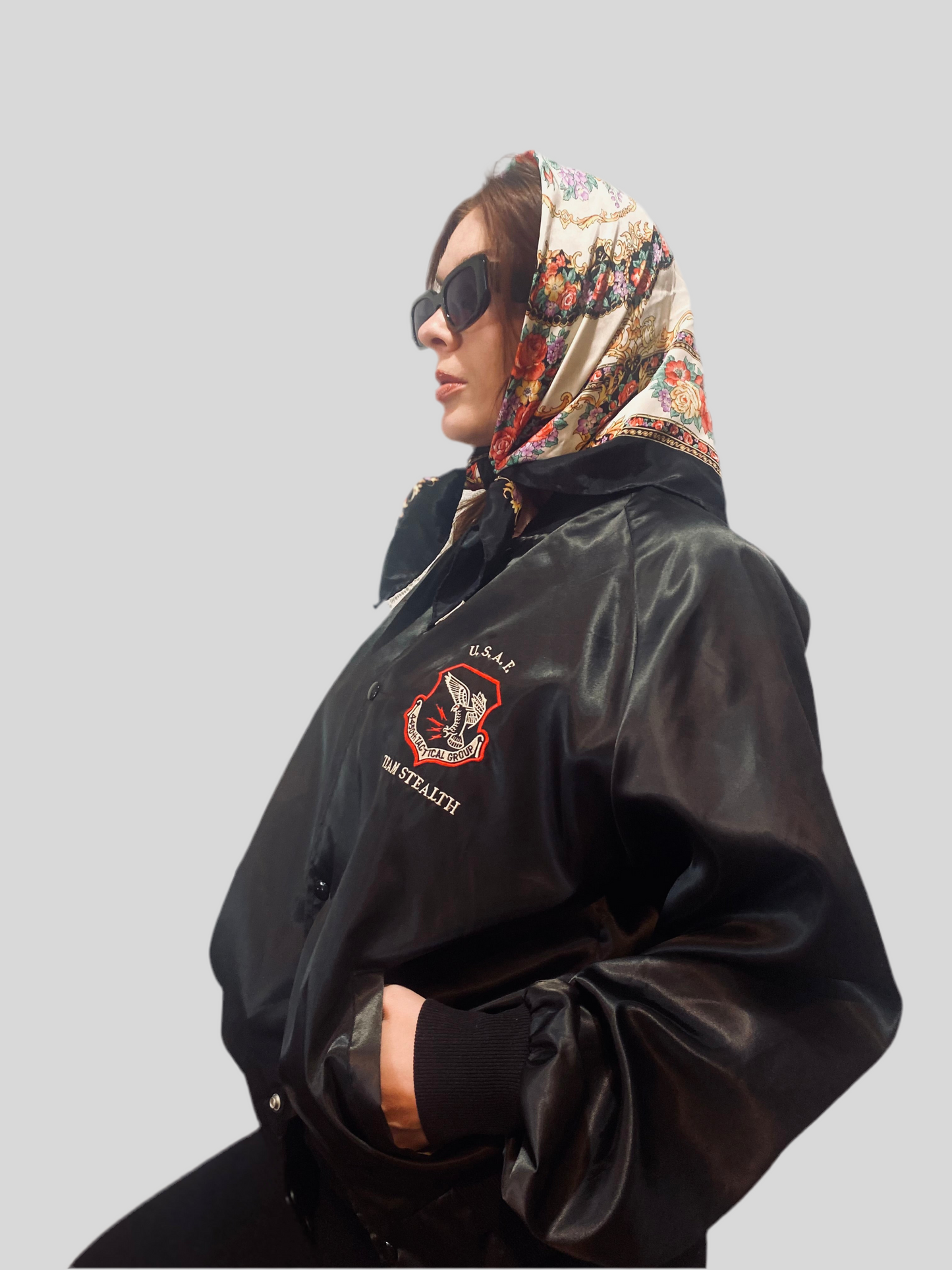 Vintage 80s Stealth Fighter USAF Jacket