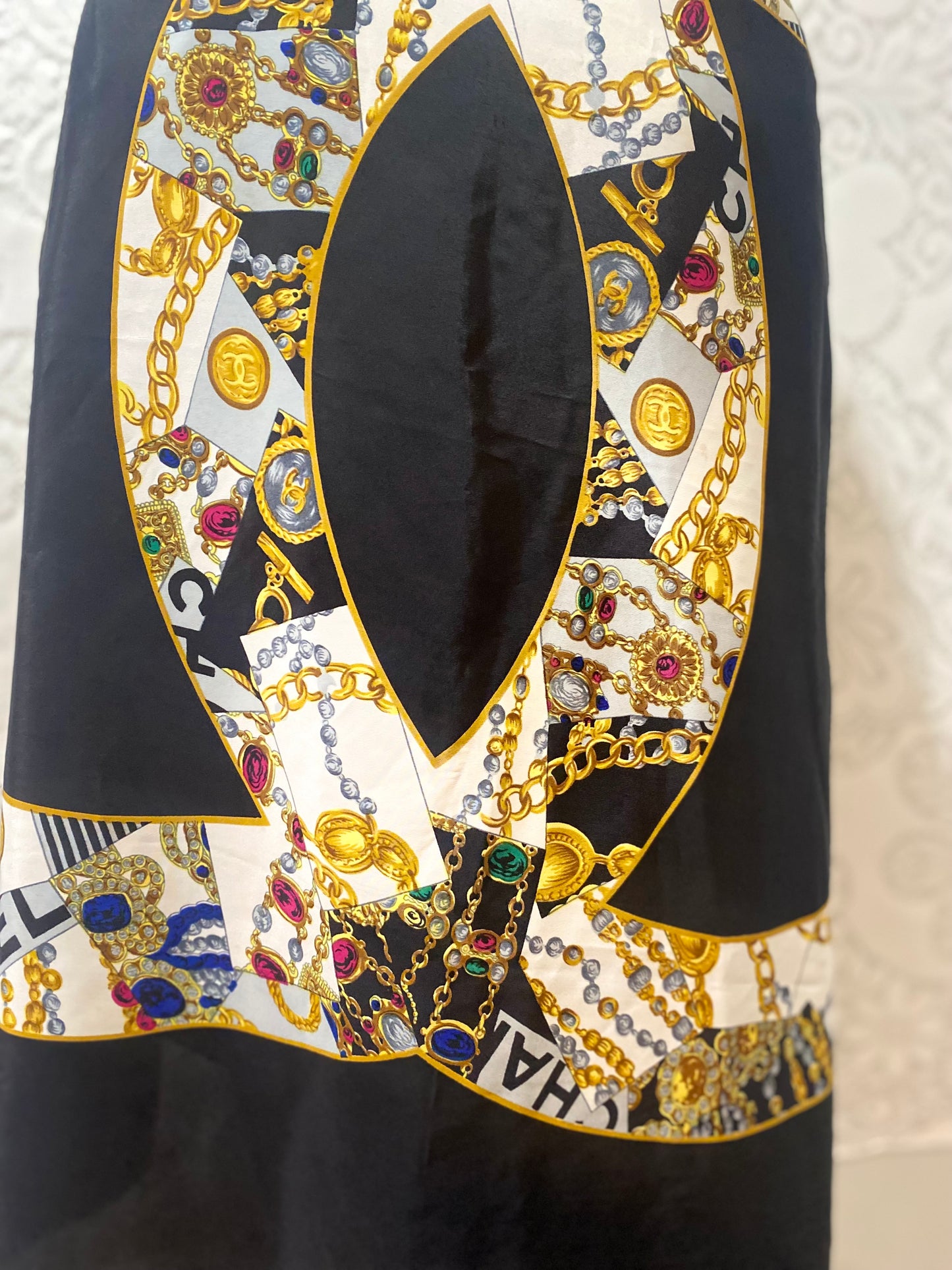 Vintage Chanel silk scarf