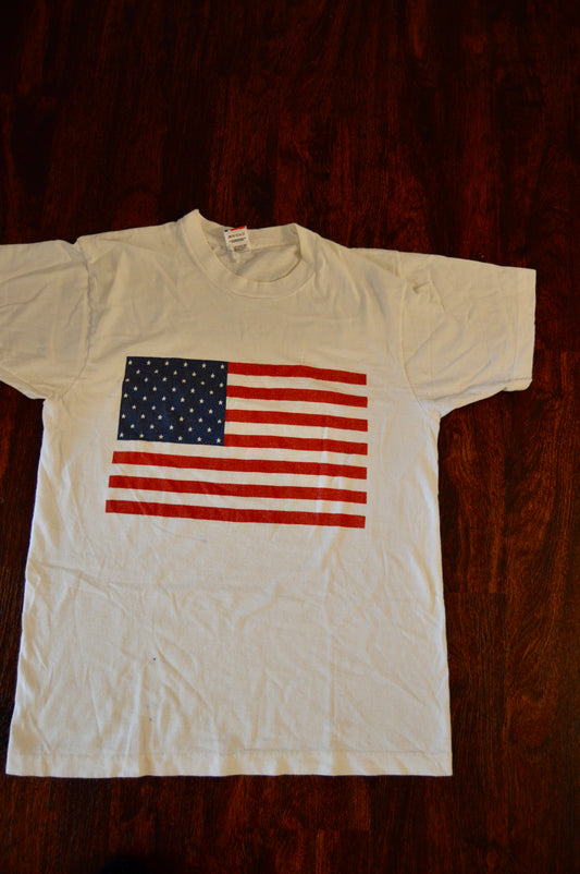 Vintage American flag tee