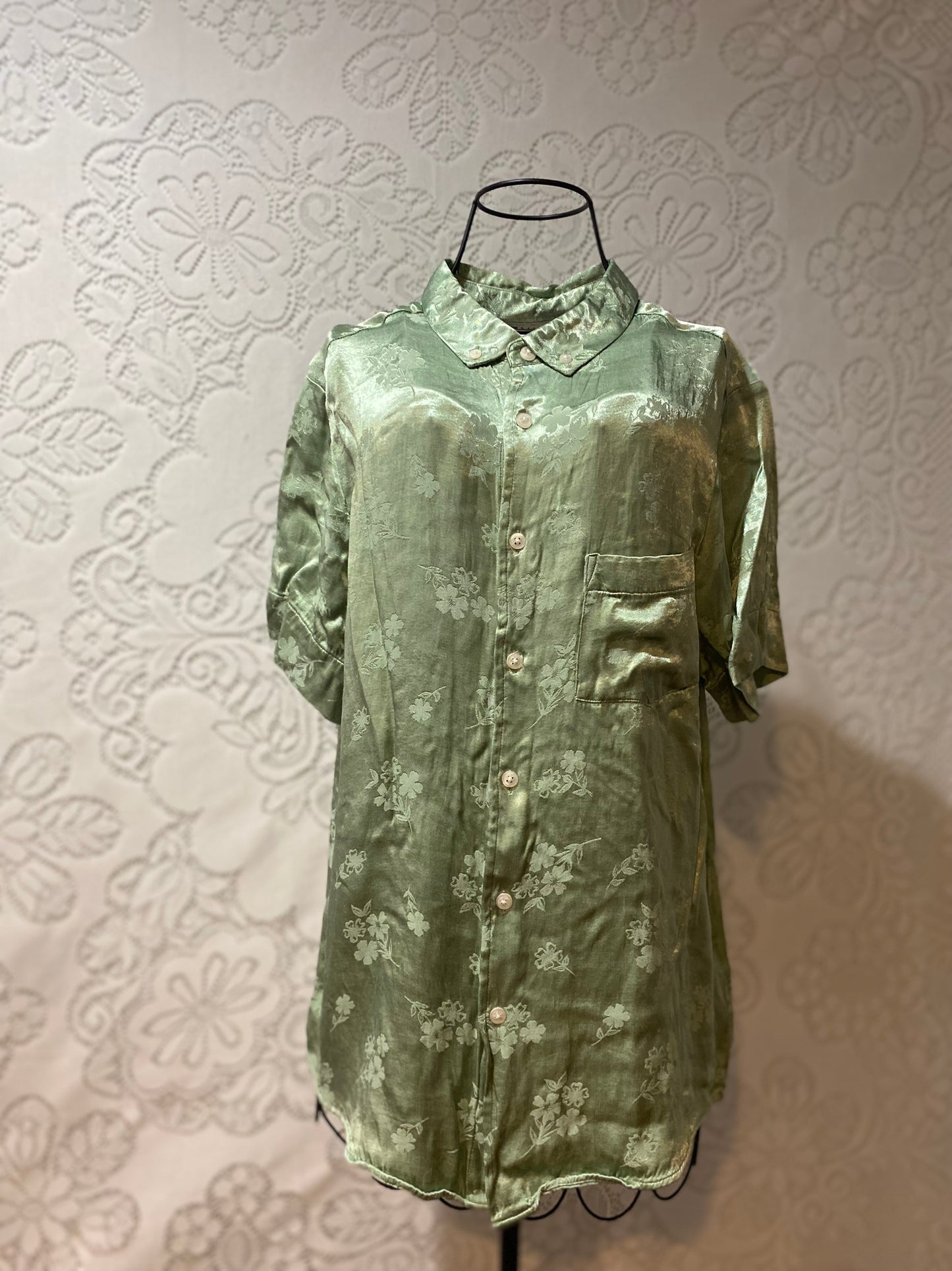 ASOS design silky floral button up