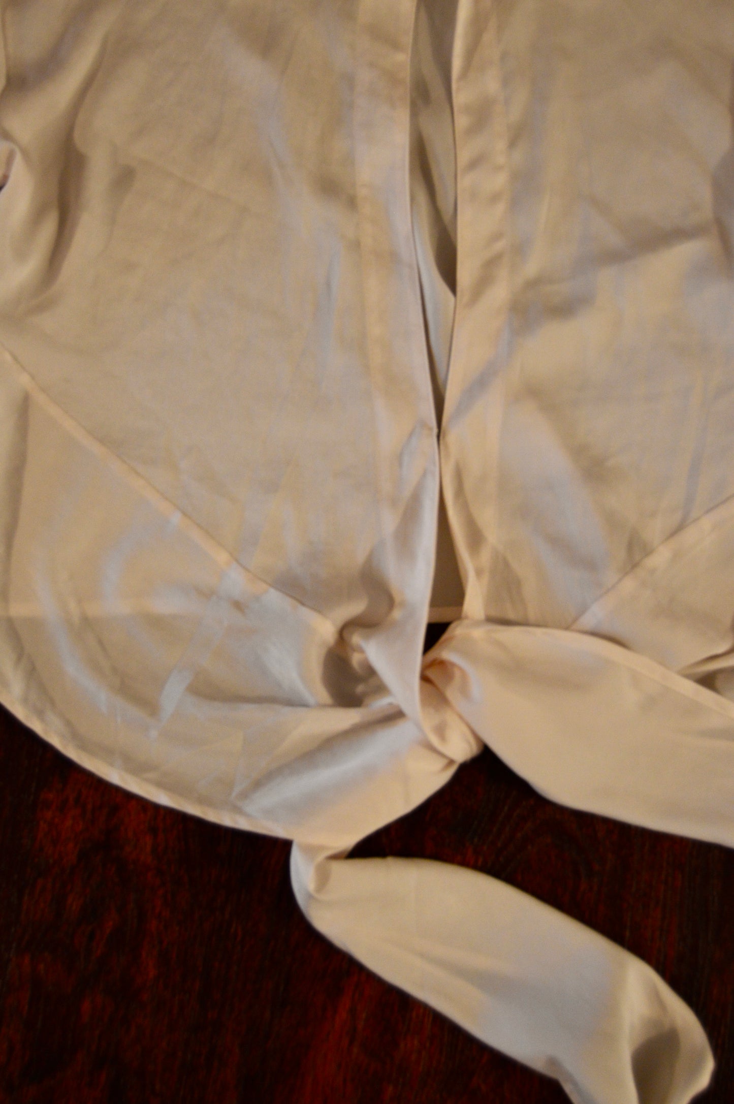 Victoria’s Secret creamy light pink tie blouse