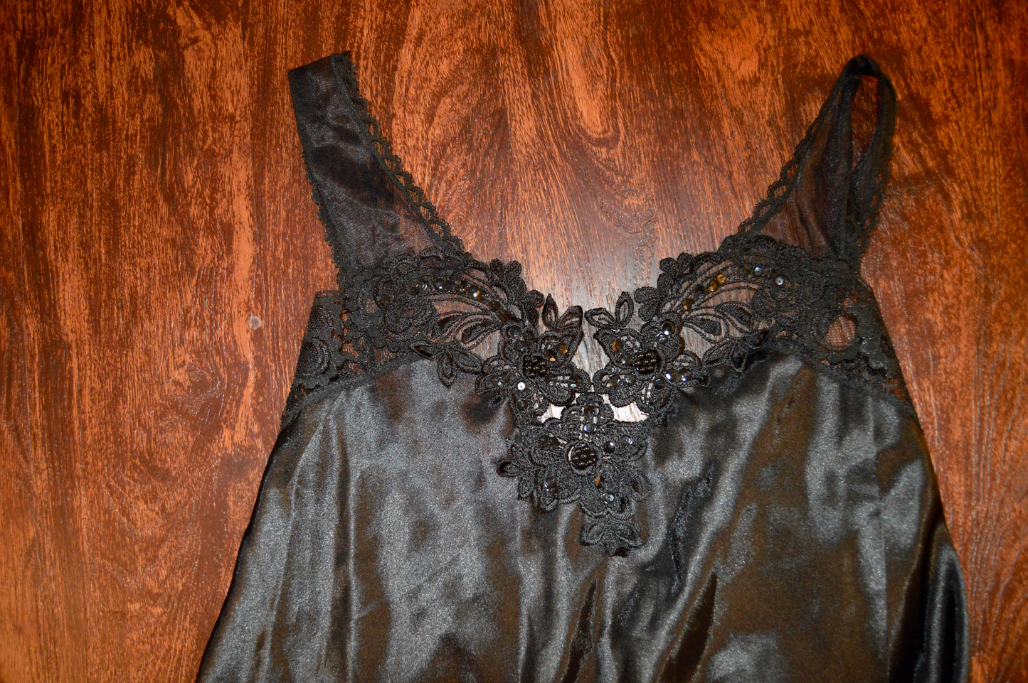 Vintage APPEL sleepwear black slip