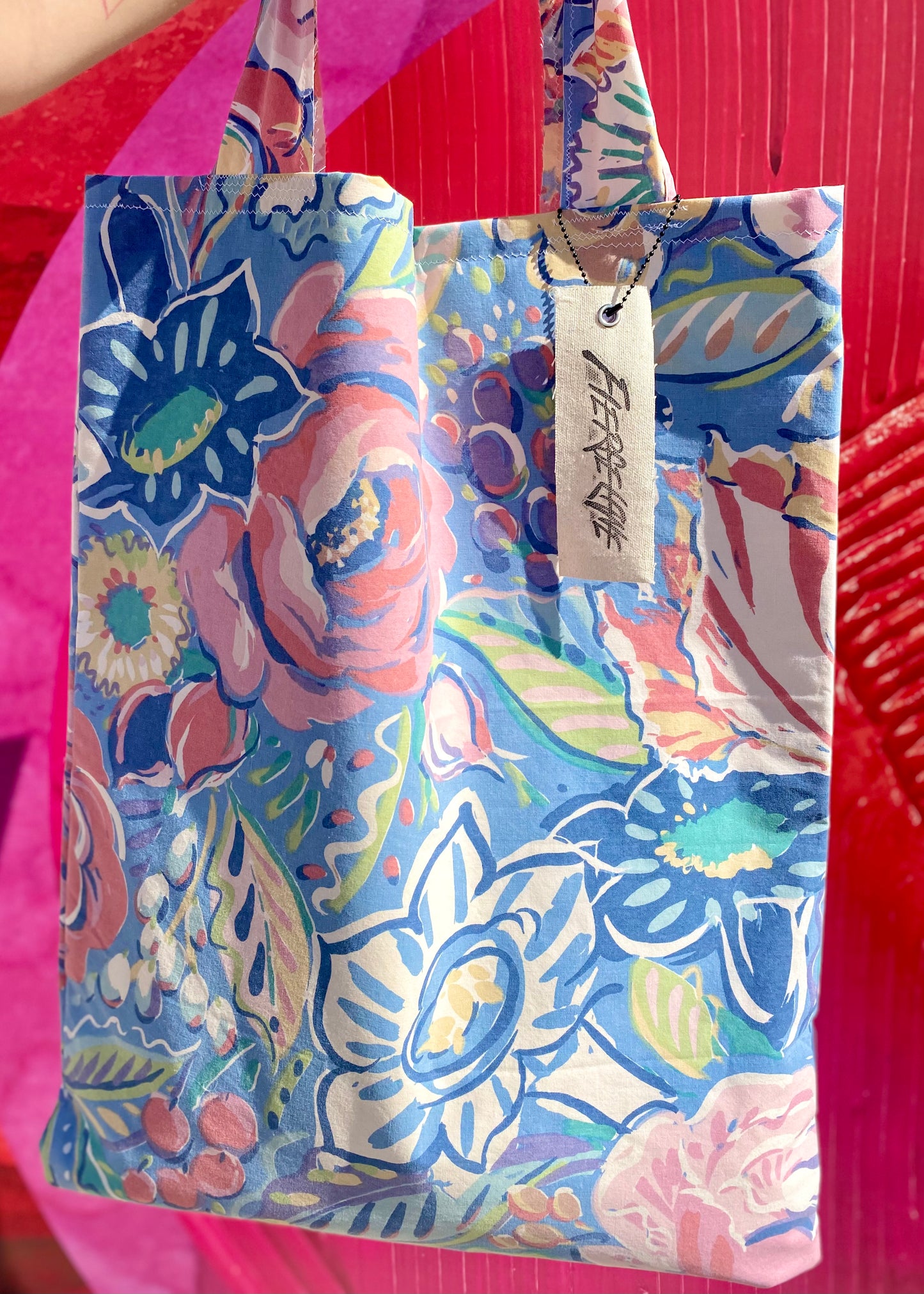 Pastels Floral Pillow Tote