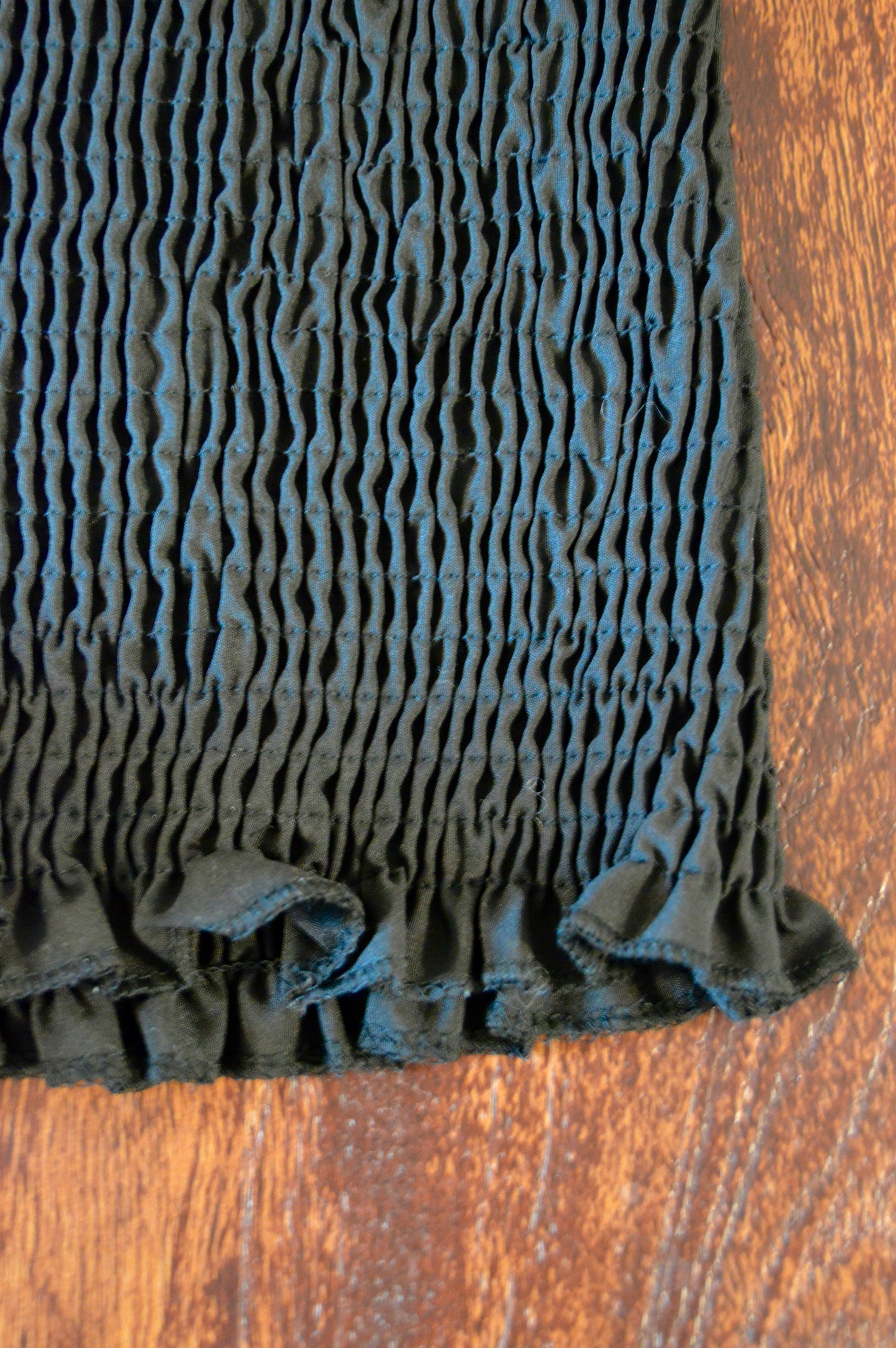 Black stretchy ruffle bloomers
