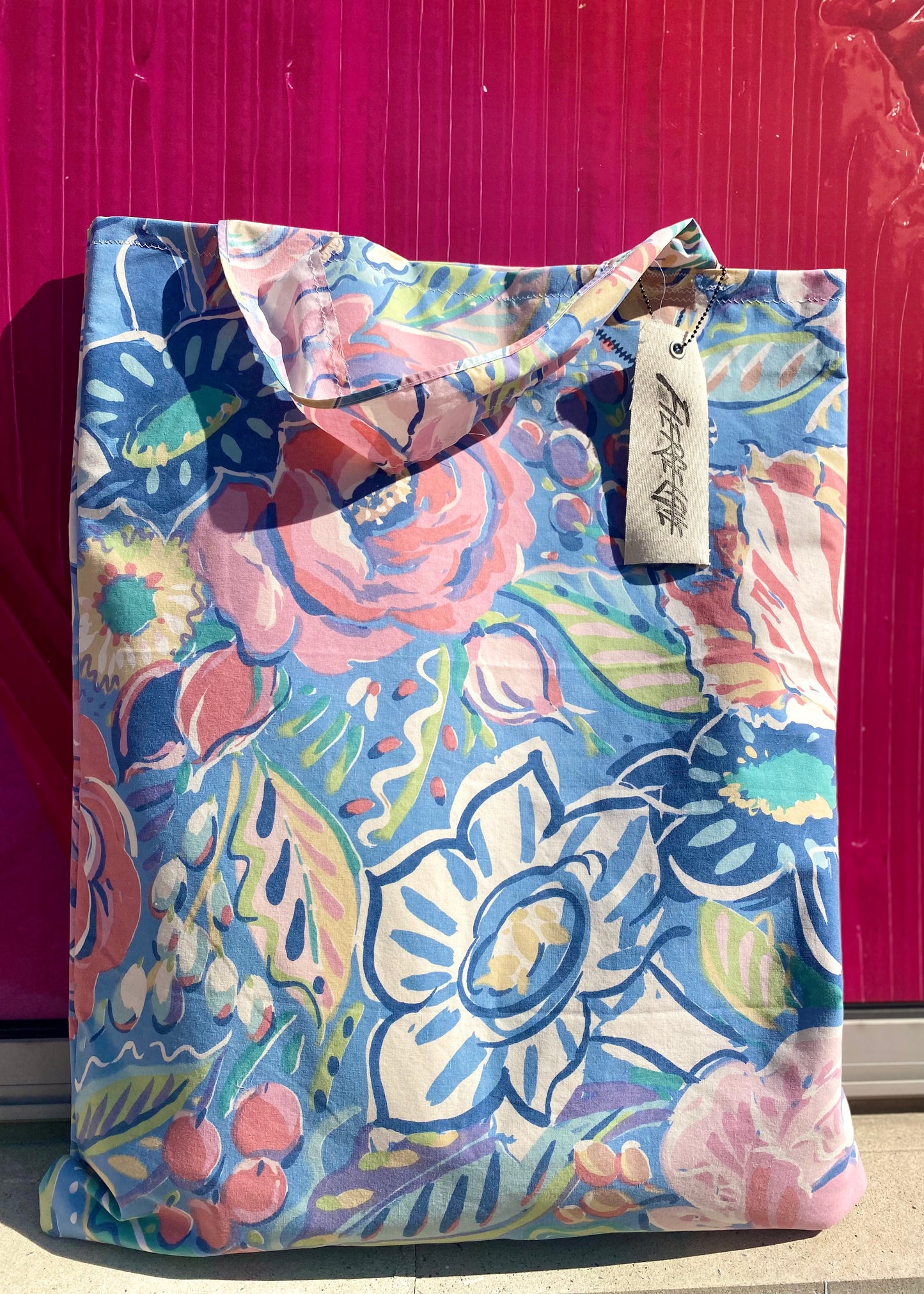 Pastels Floral Pillow Tote
