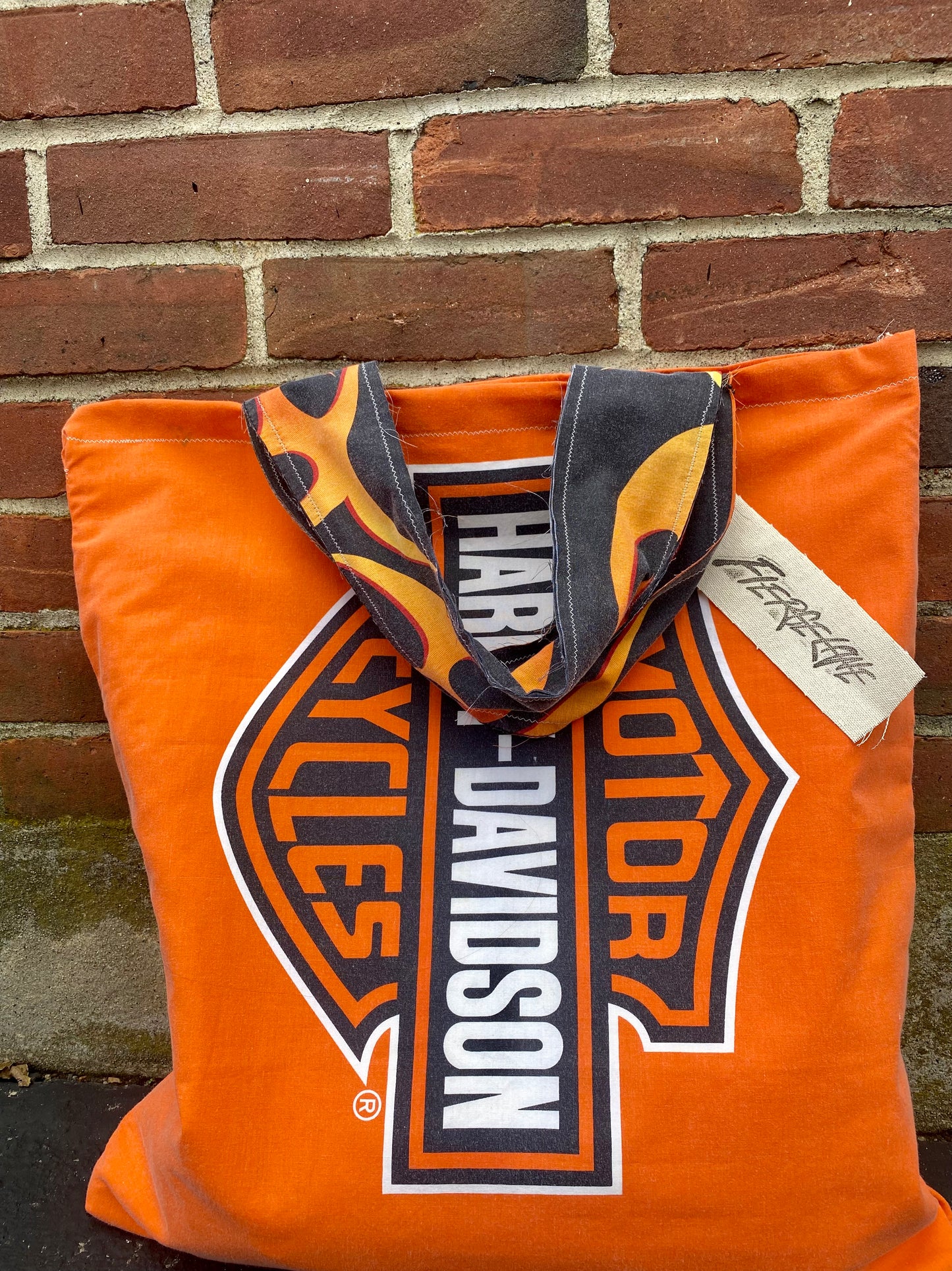 Harley Davidson Pillow Tote Bag