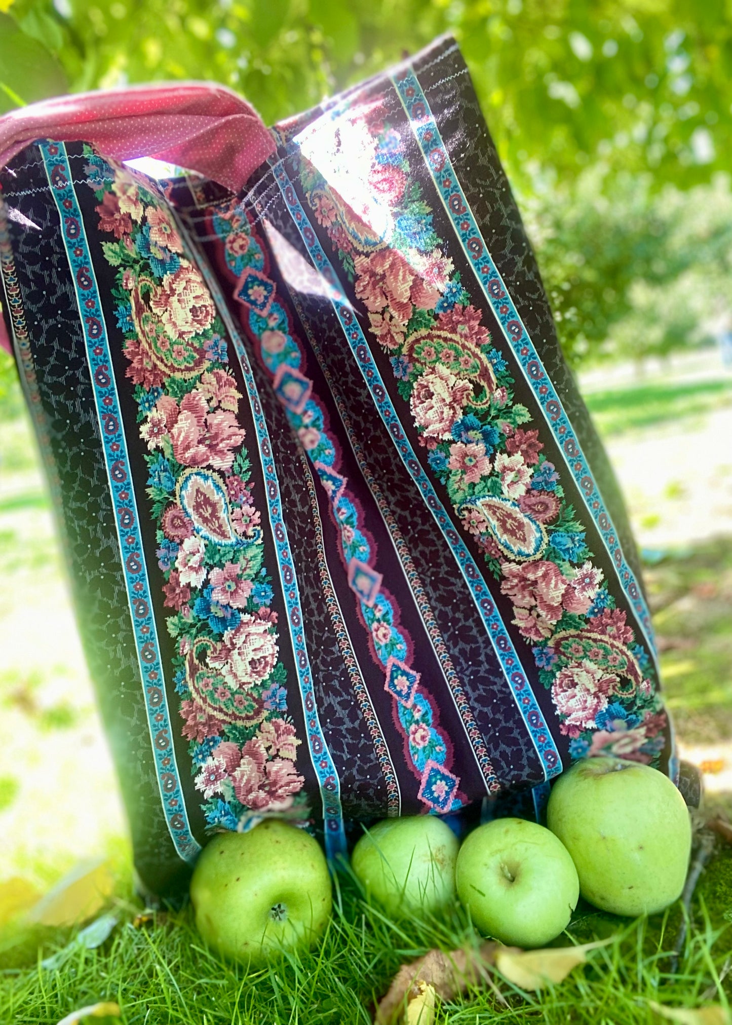 Paisley Floral Pillow Tote