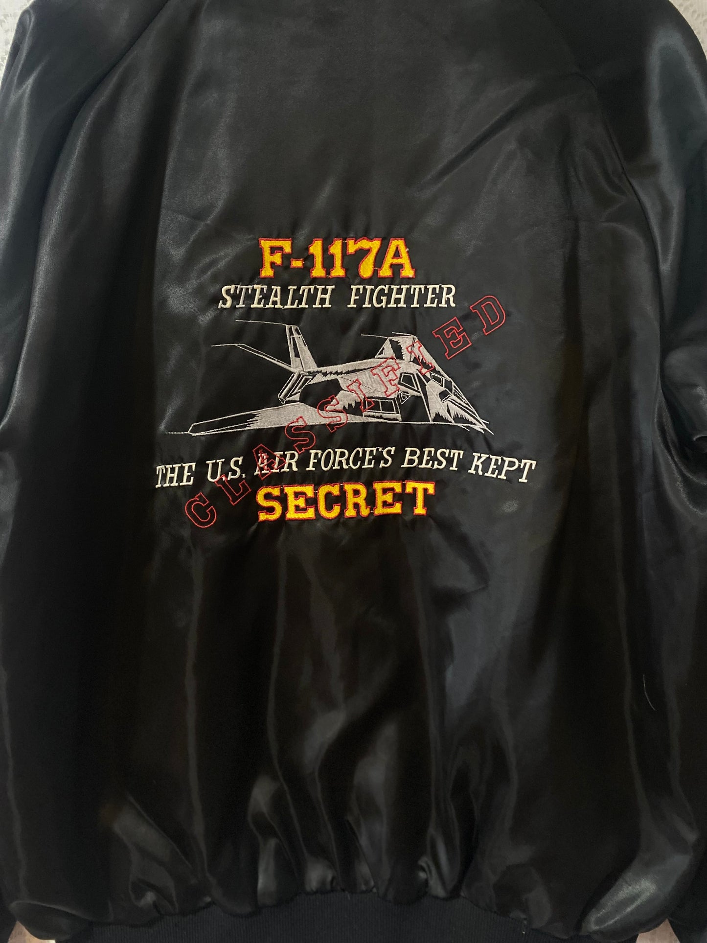 Vintage 80s Stealth Fighter USAF Jacket