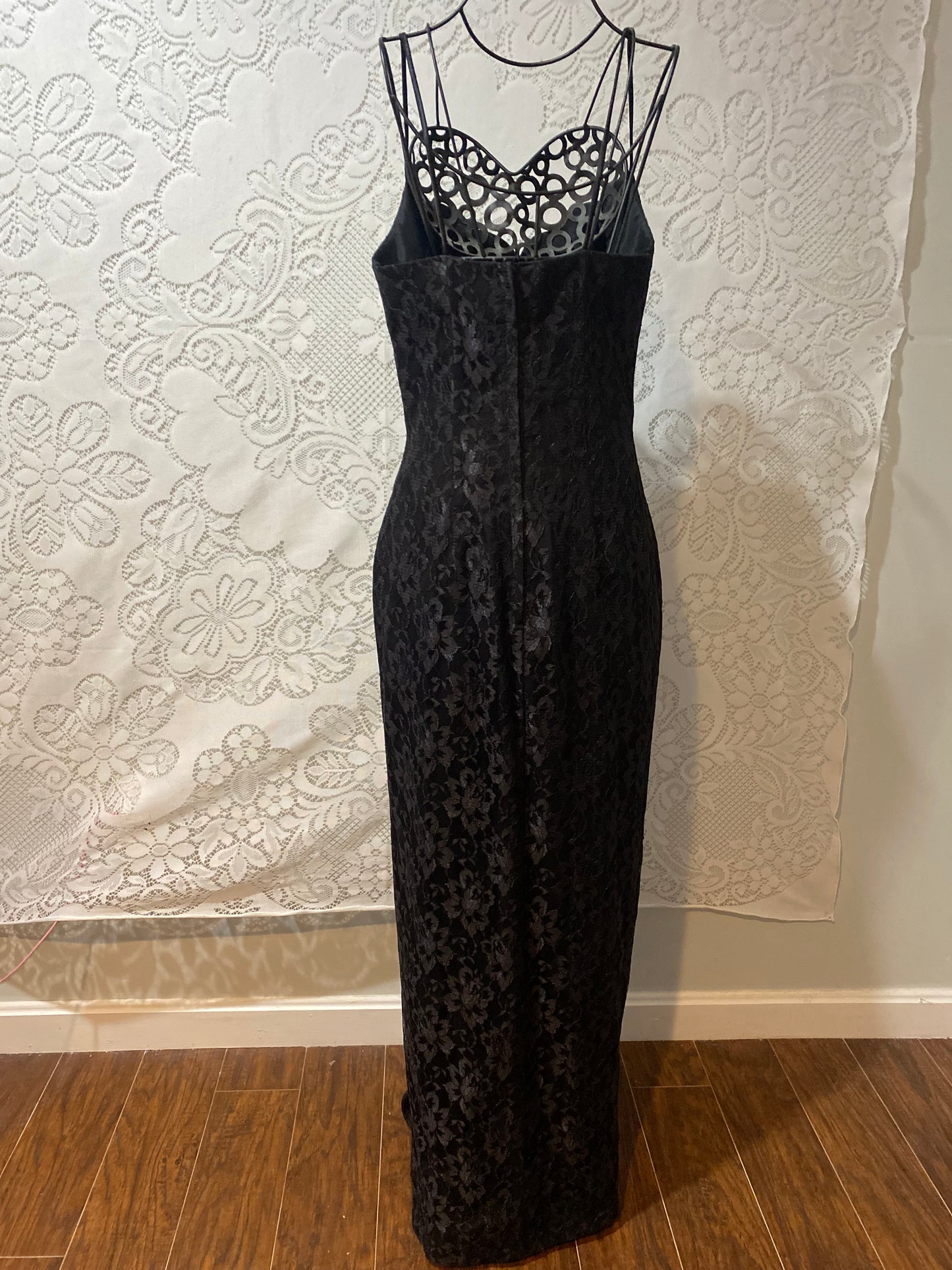 Vintage L.A. GLO lacy maxi