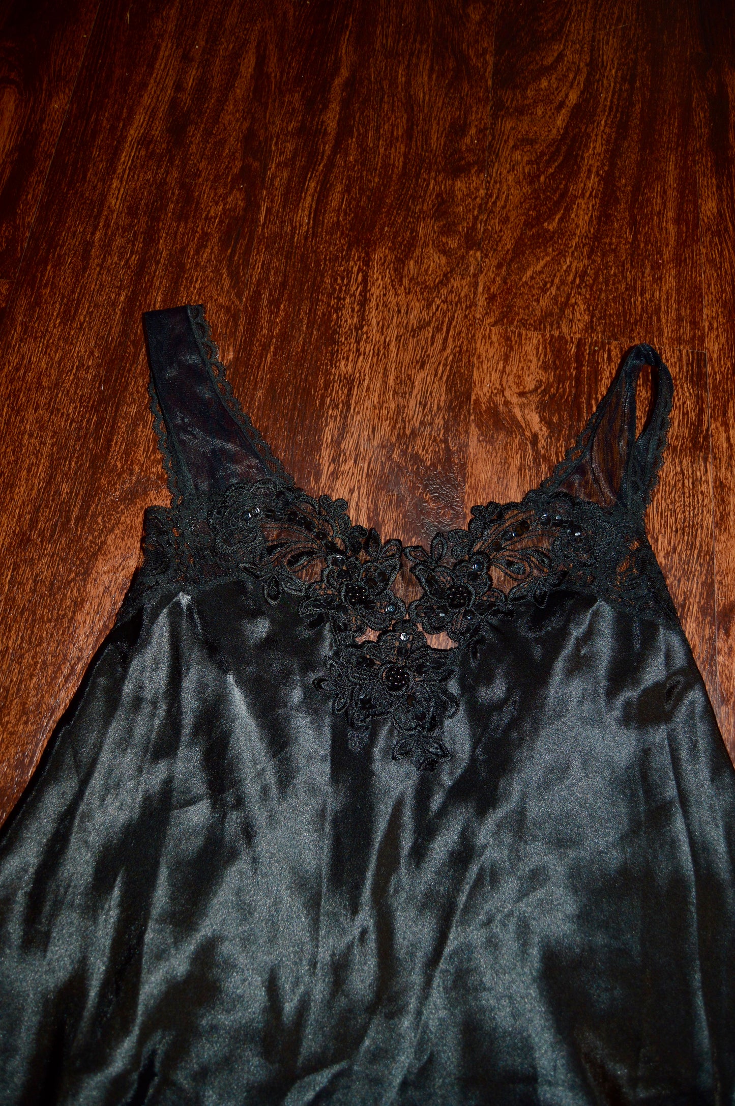 Vintage APPEL sleepwear black slip