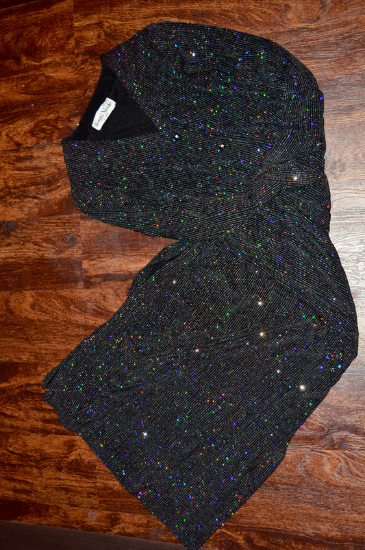 90’s Ronnie Nicole sparkle button down dress