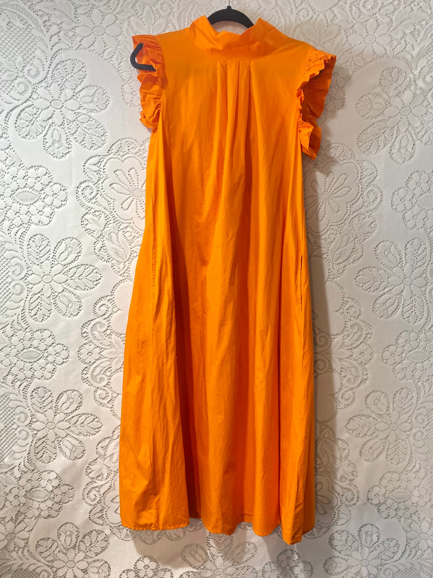The Tiny Tassel orange maxi dress
