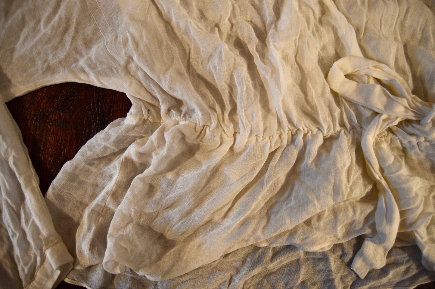 Zara white wrap blouse
