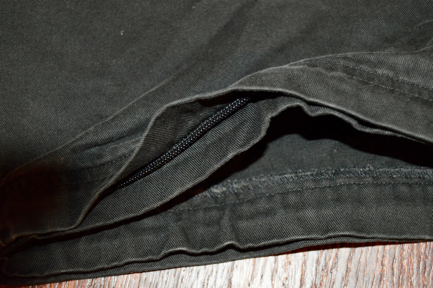 Morse Code vintage 2 way zip cargos
