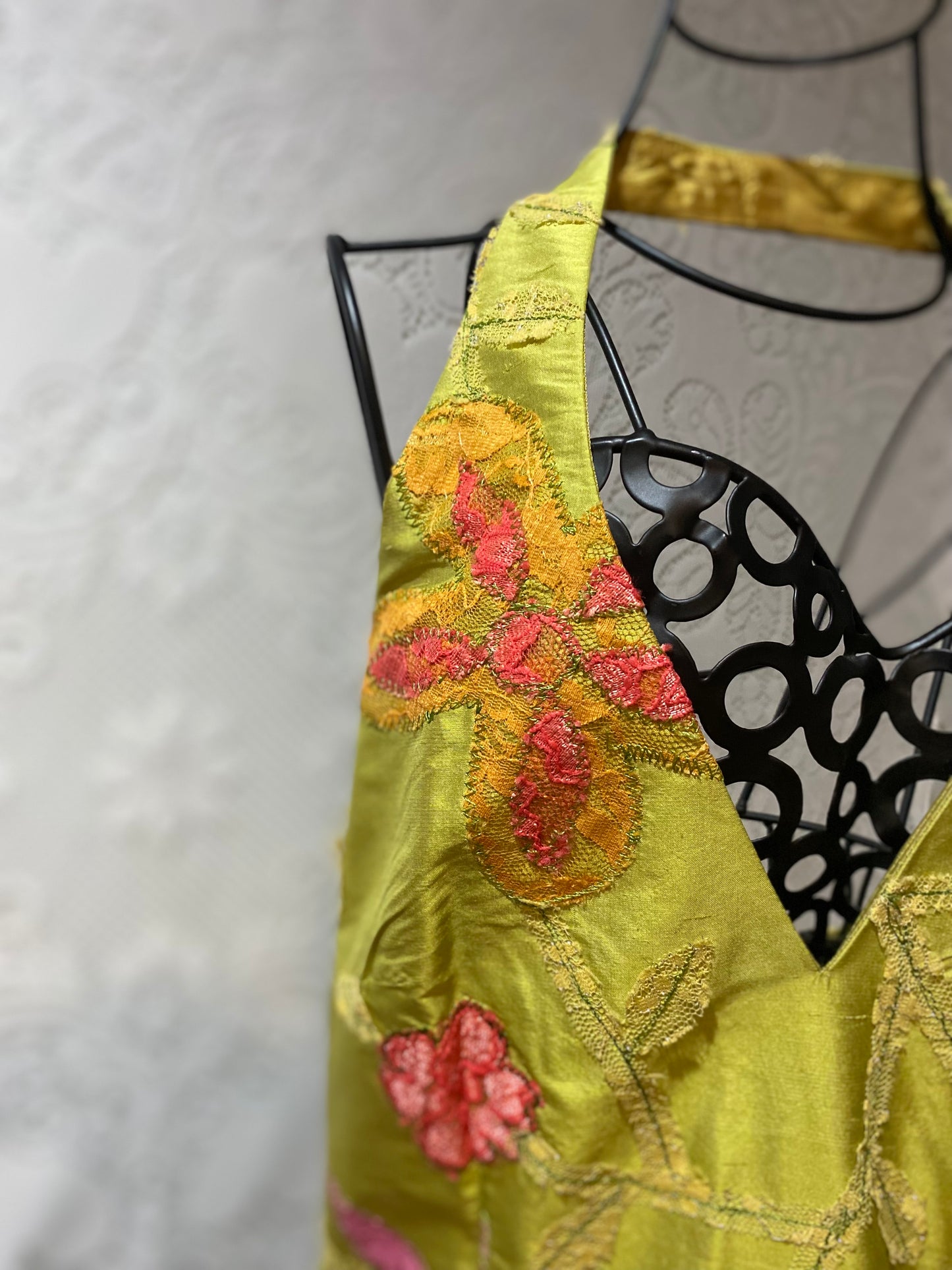 Vintage David Meister embroidered dress