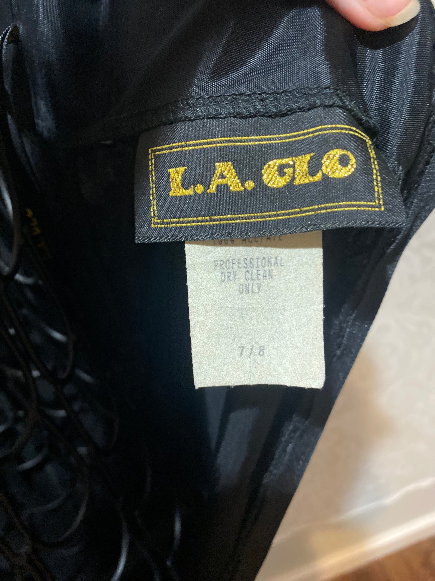 Vintage L.A. GLO lacy maxi