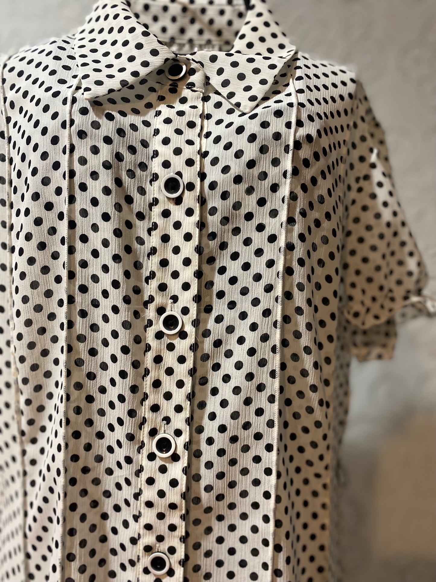 Sandra Darren polka dot dress