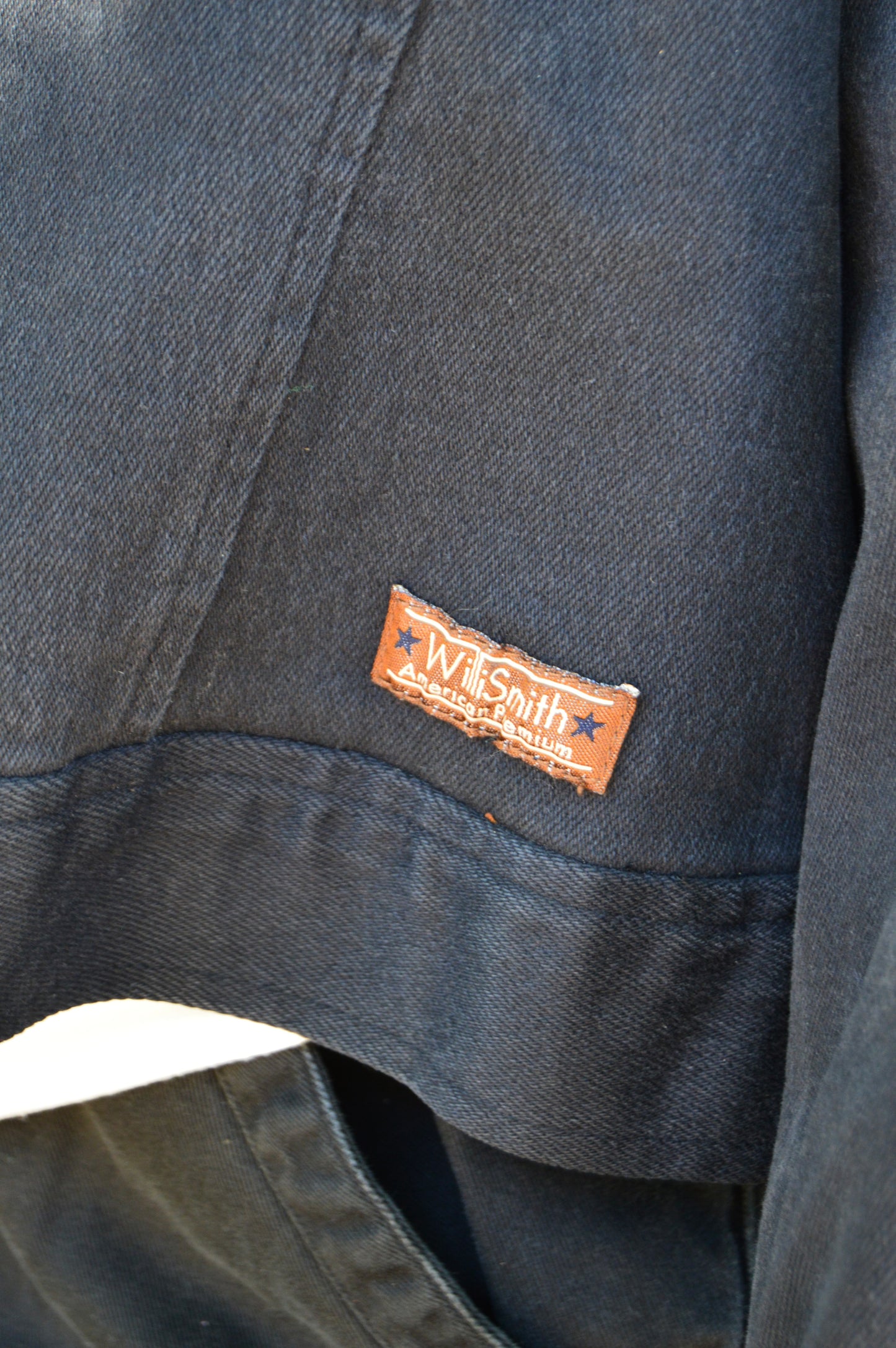 Vintage Willi Smith upcycled cropped denim jacket