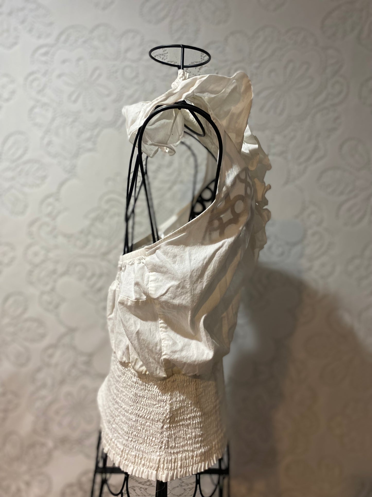 Vintage Strawberry ruffle halter