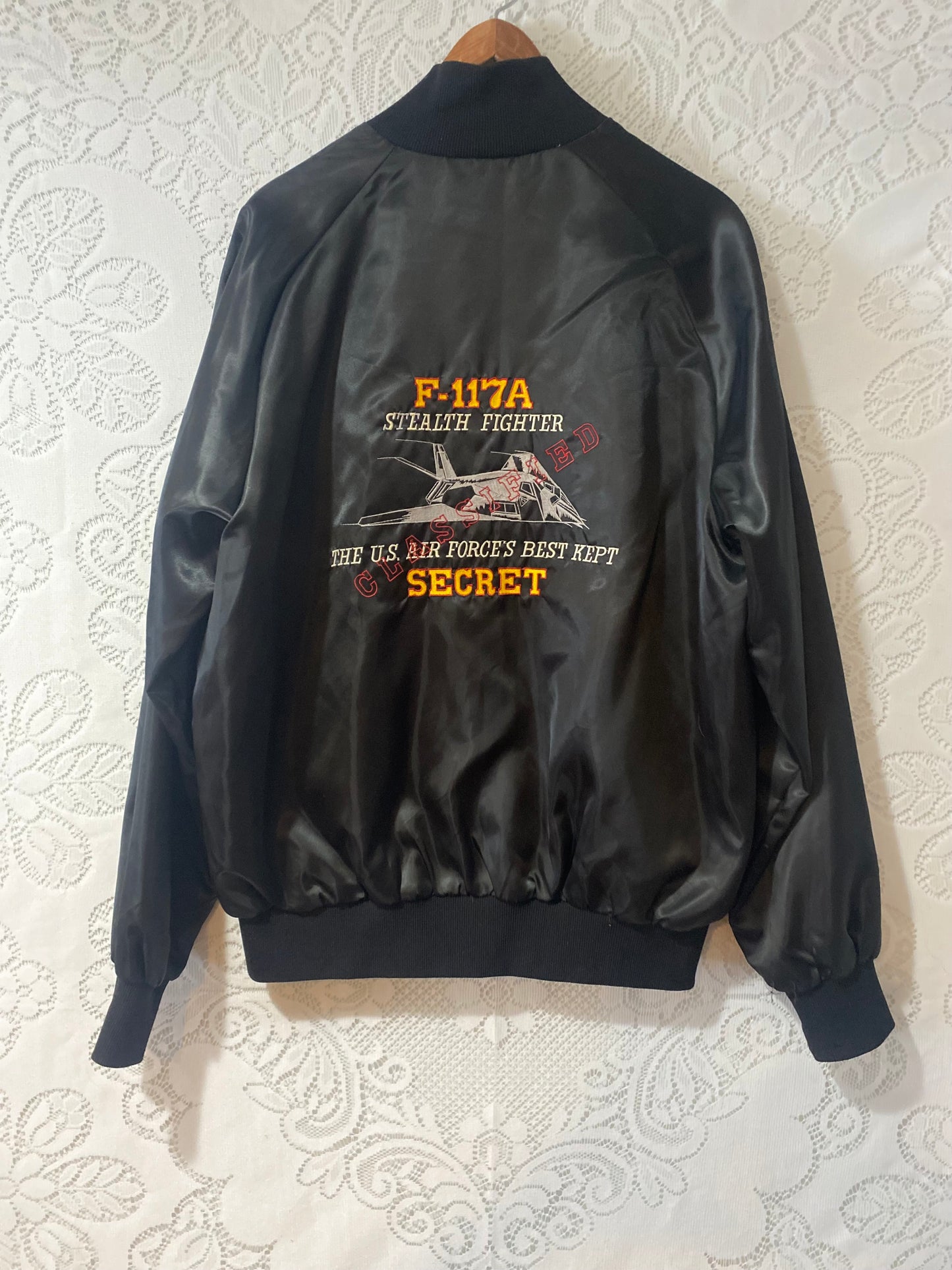 Vintage 80s Stealth Fighter USAF Jacket