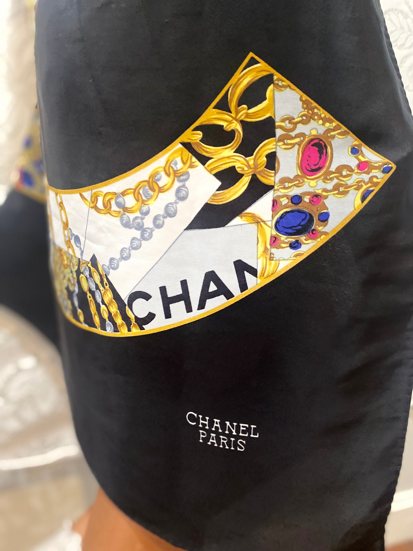 Vintage Chanel silk scarf