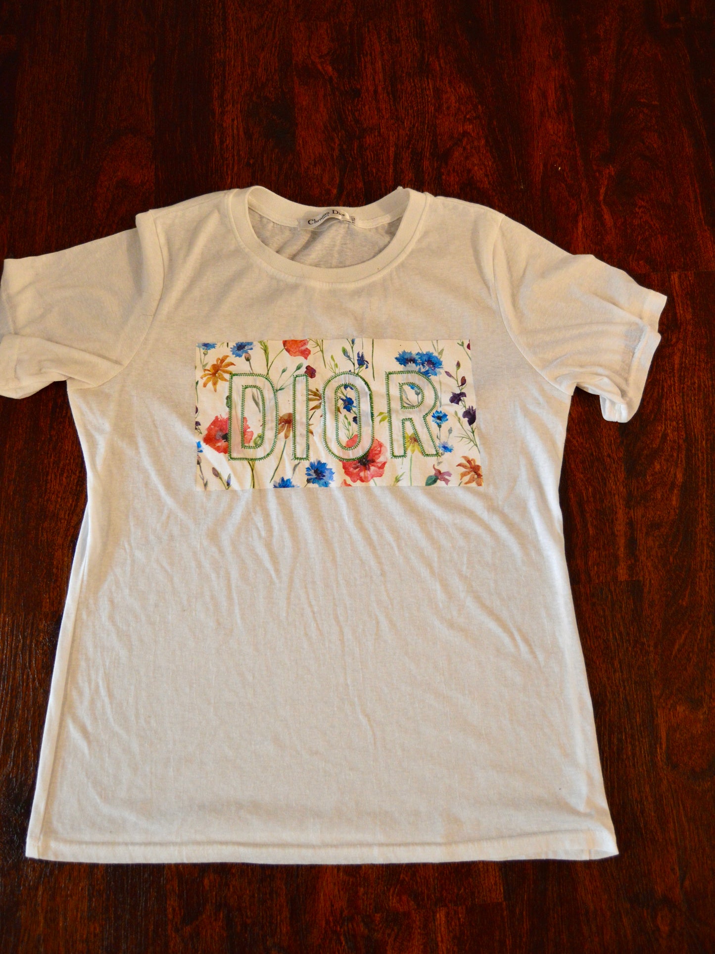 Faux DIOR Floral tee