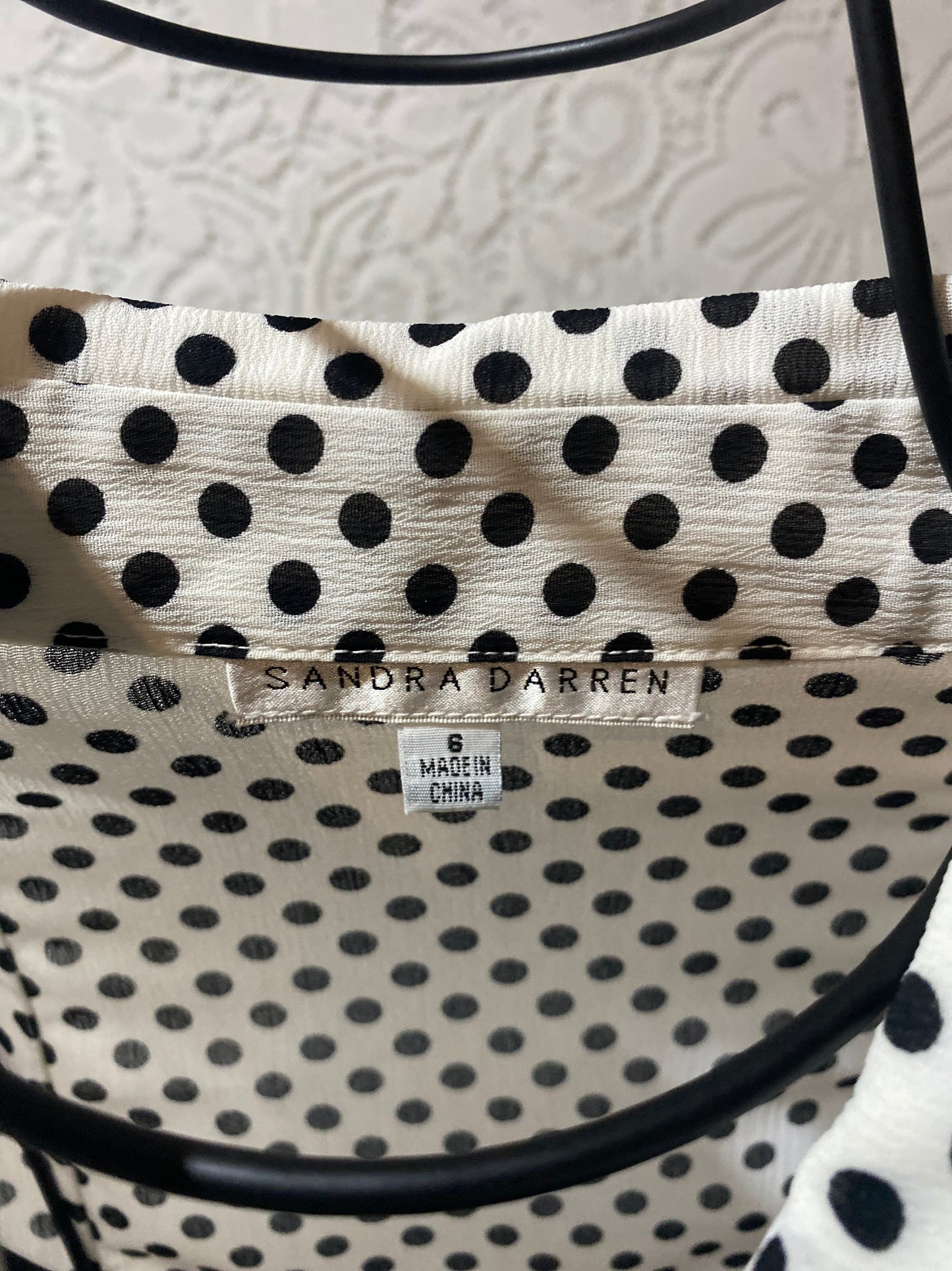 Sandra Darren polka dot dress