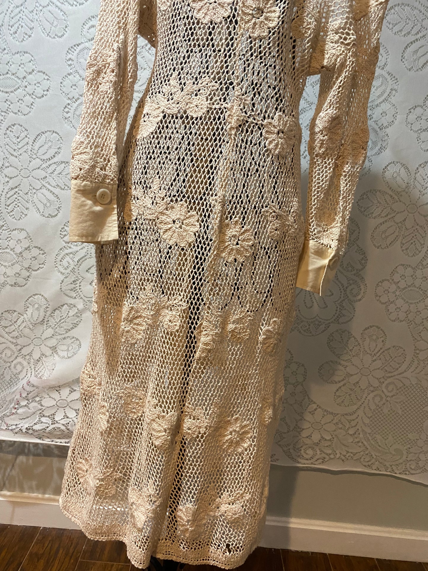 Zara floral knitted dress