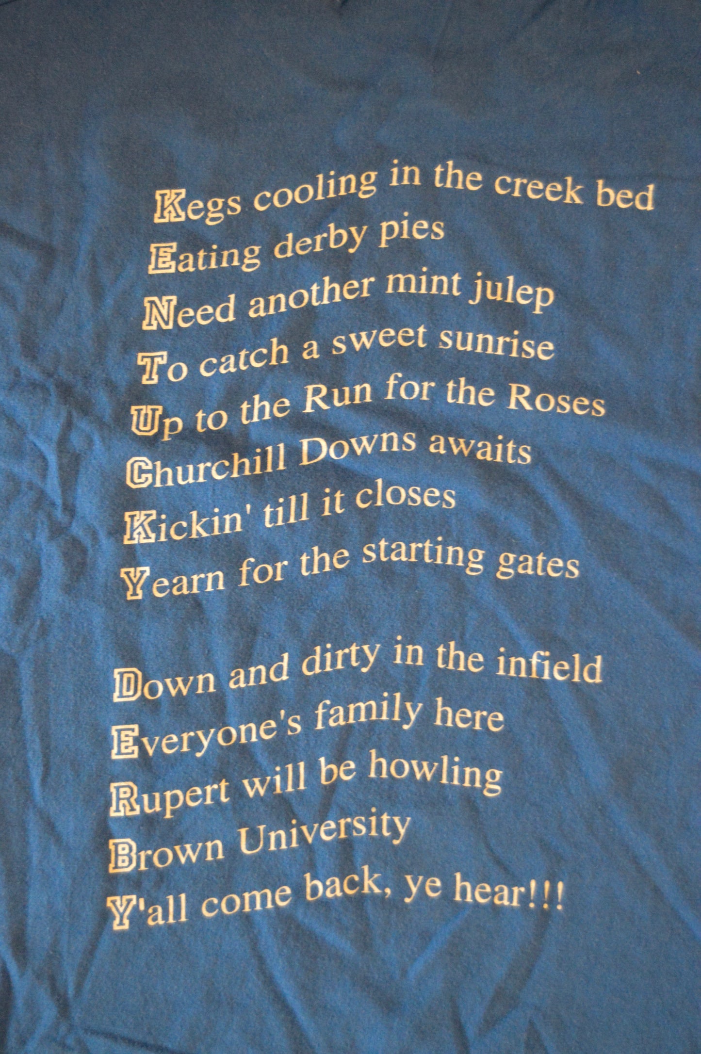 2000 Kentucky Derby long sleeve