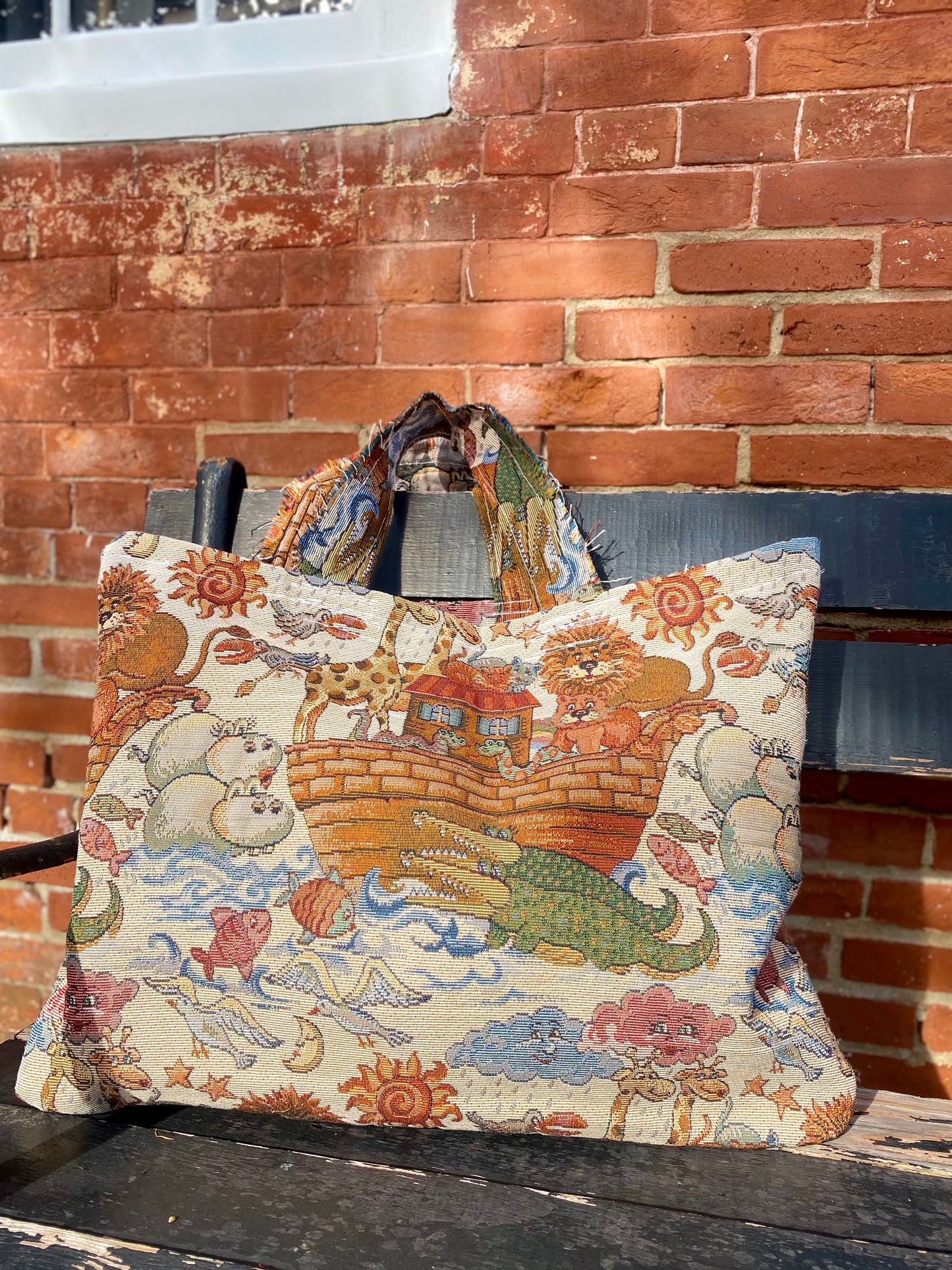 Noah’s Ark Pillow Tote