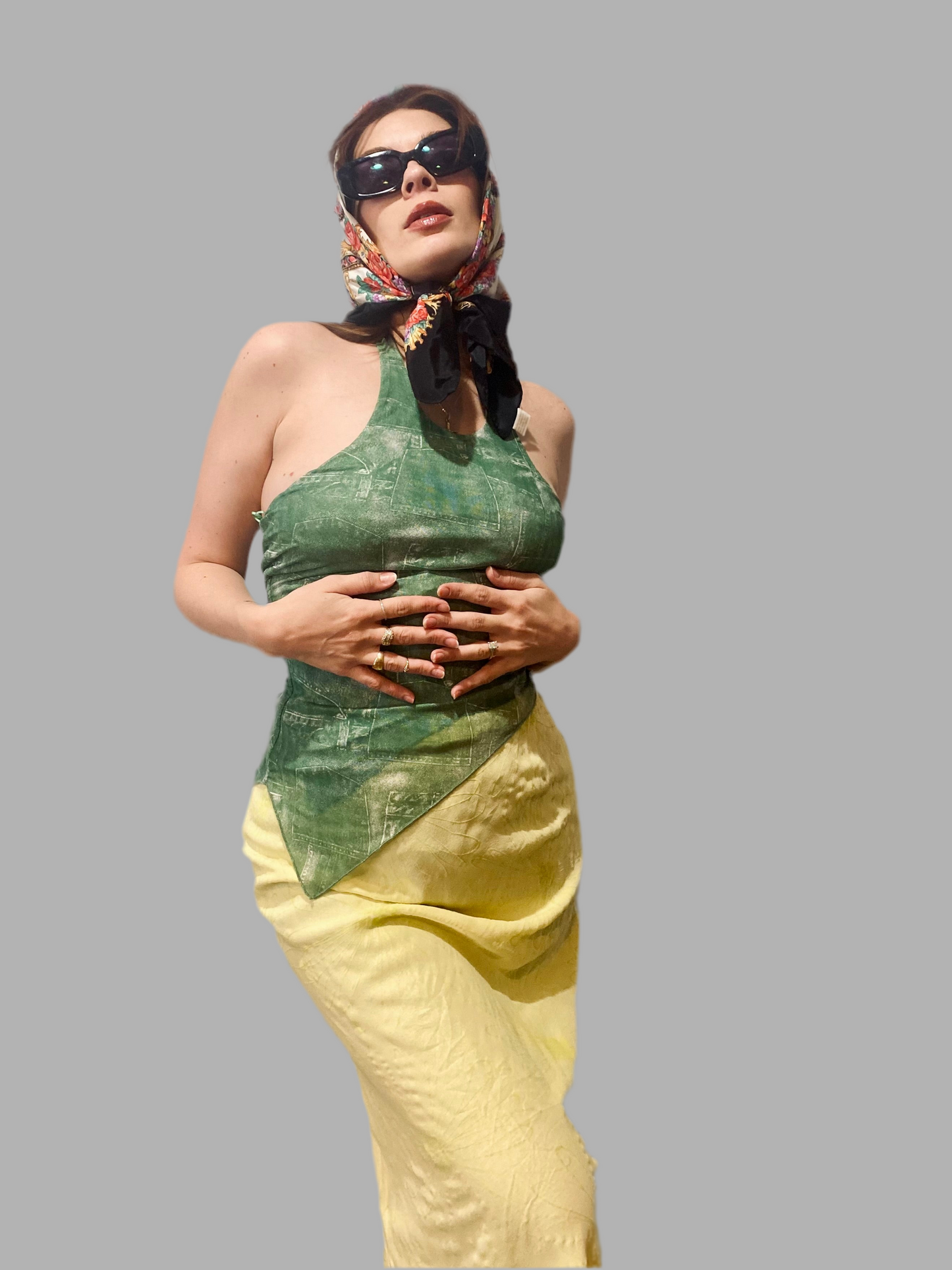 Grace Elements silk maxi skirt