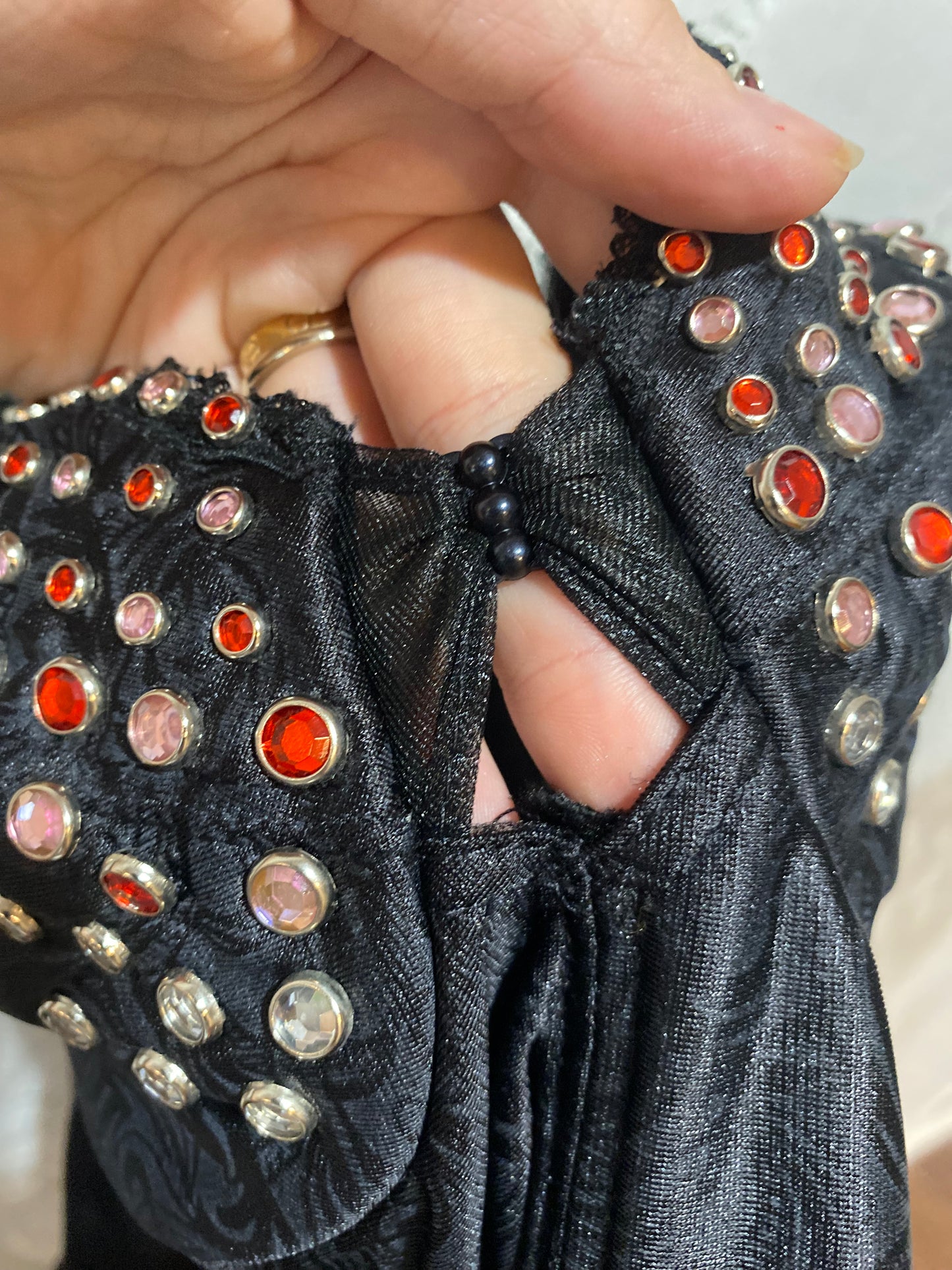 Vintage bedazzled corset