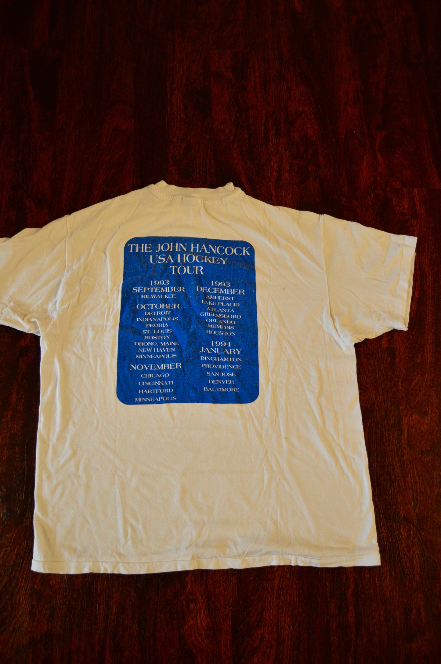 John Hancock Hockey Tour tee