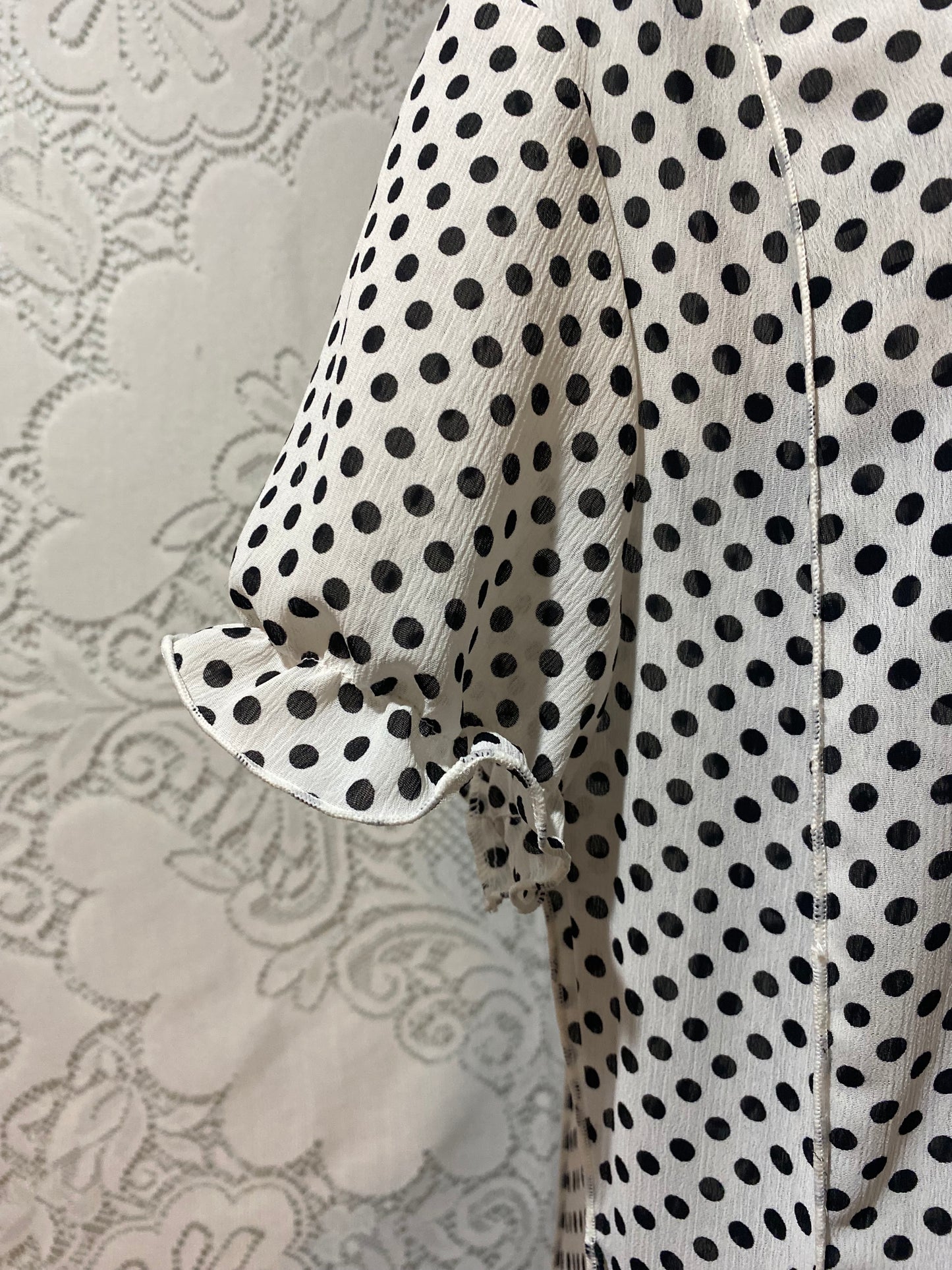 Sandra Darren polka dot dress