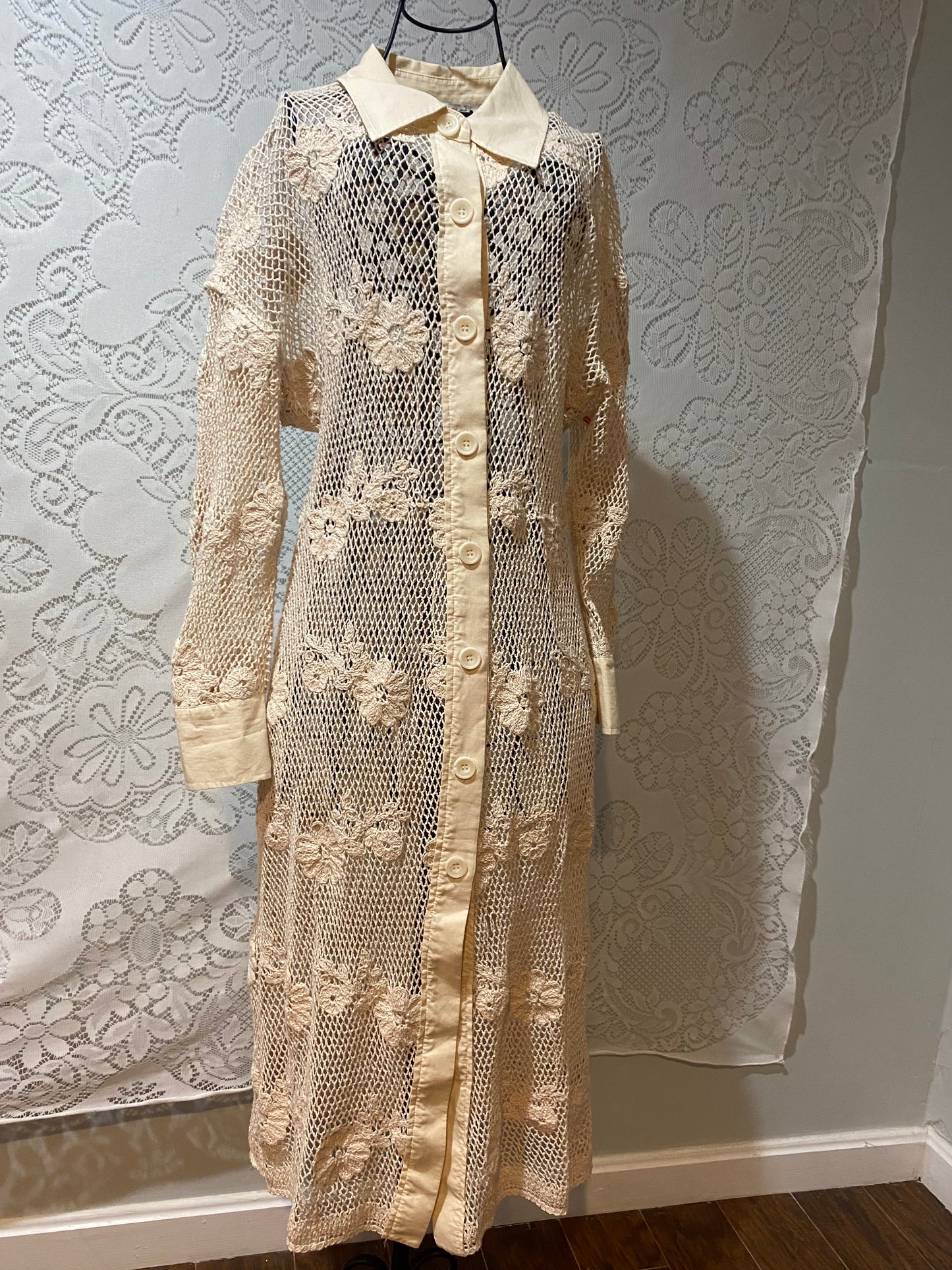 Zara floral knitted dress