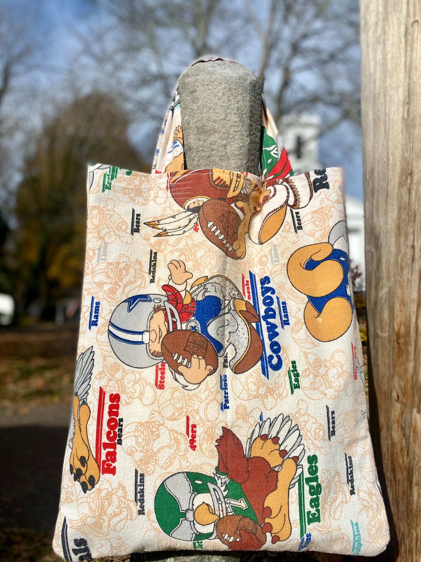 Football Pillow Tote