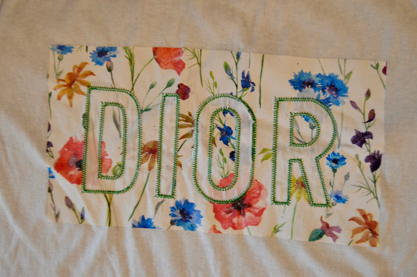 Faux DIOR Floral tee