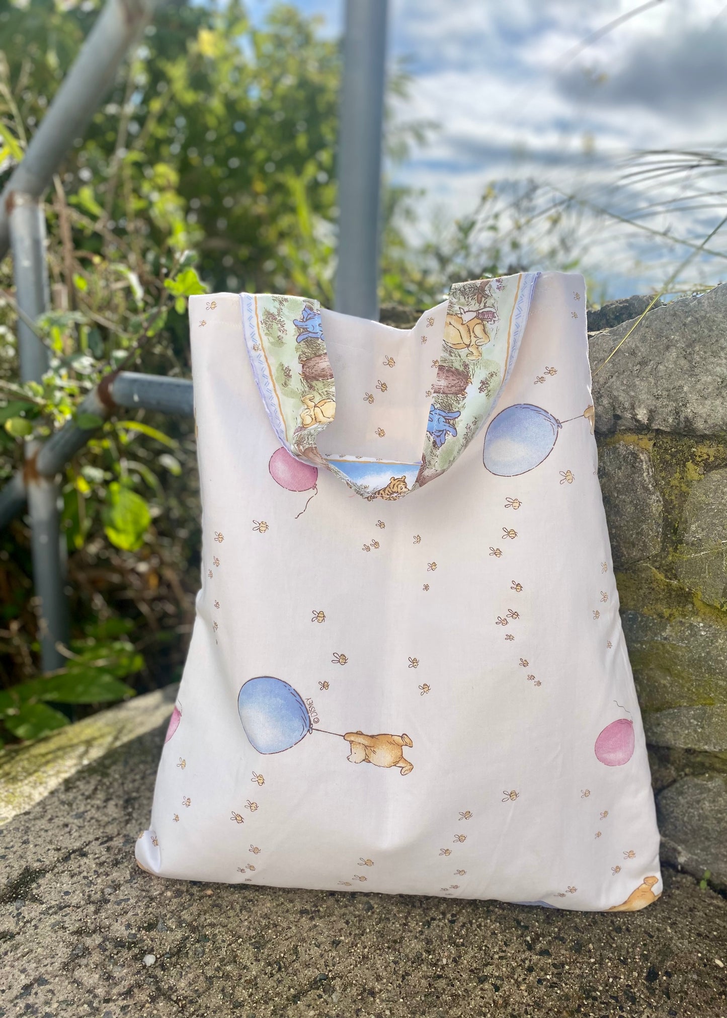 Pooh Bear Balloons Pillow Tote (1 of 2)