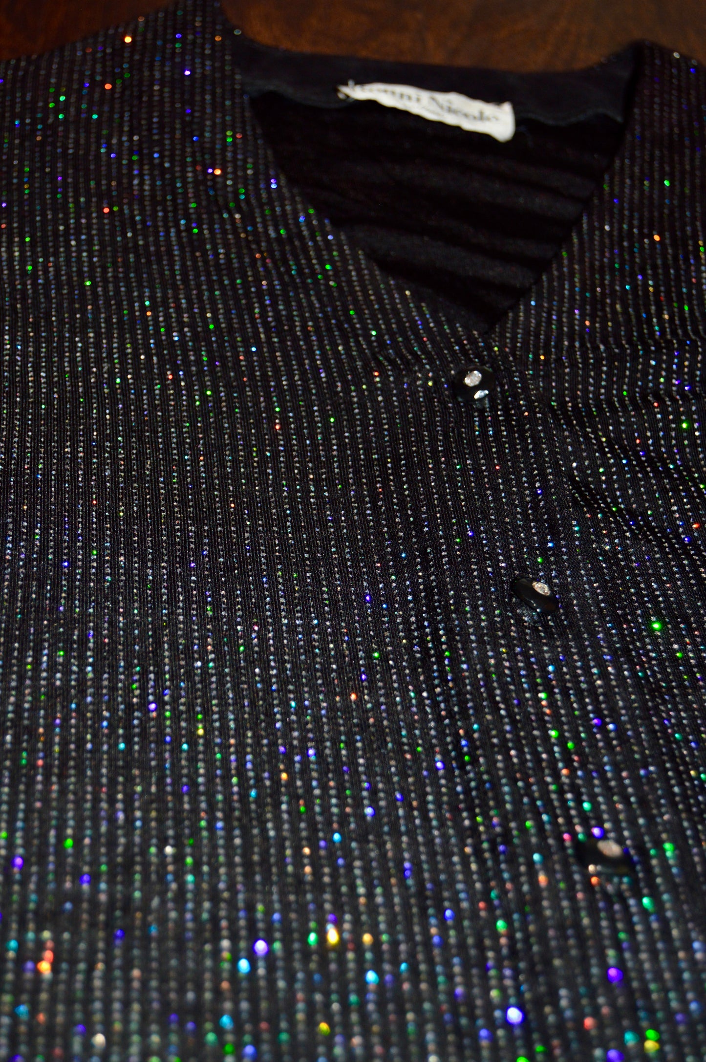90’s Ronnie Nicole sparkle button down dress