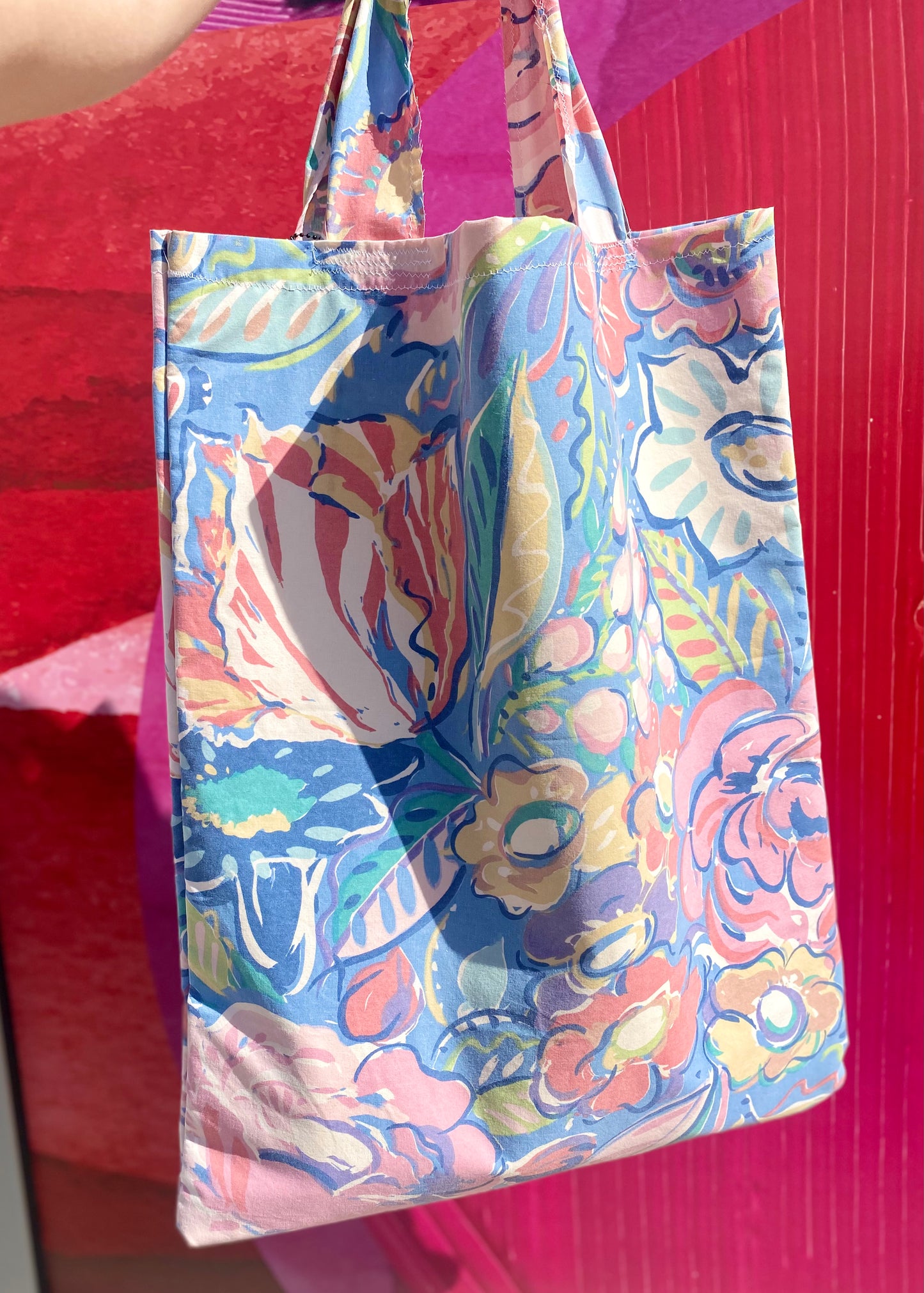 Pastels Floral Pillow Tote