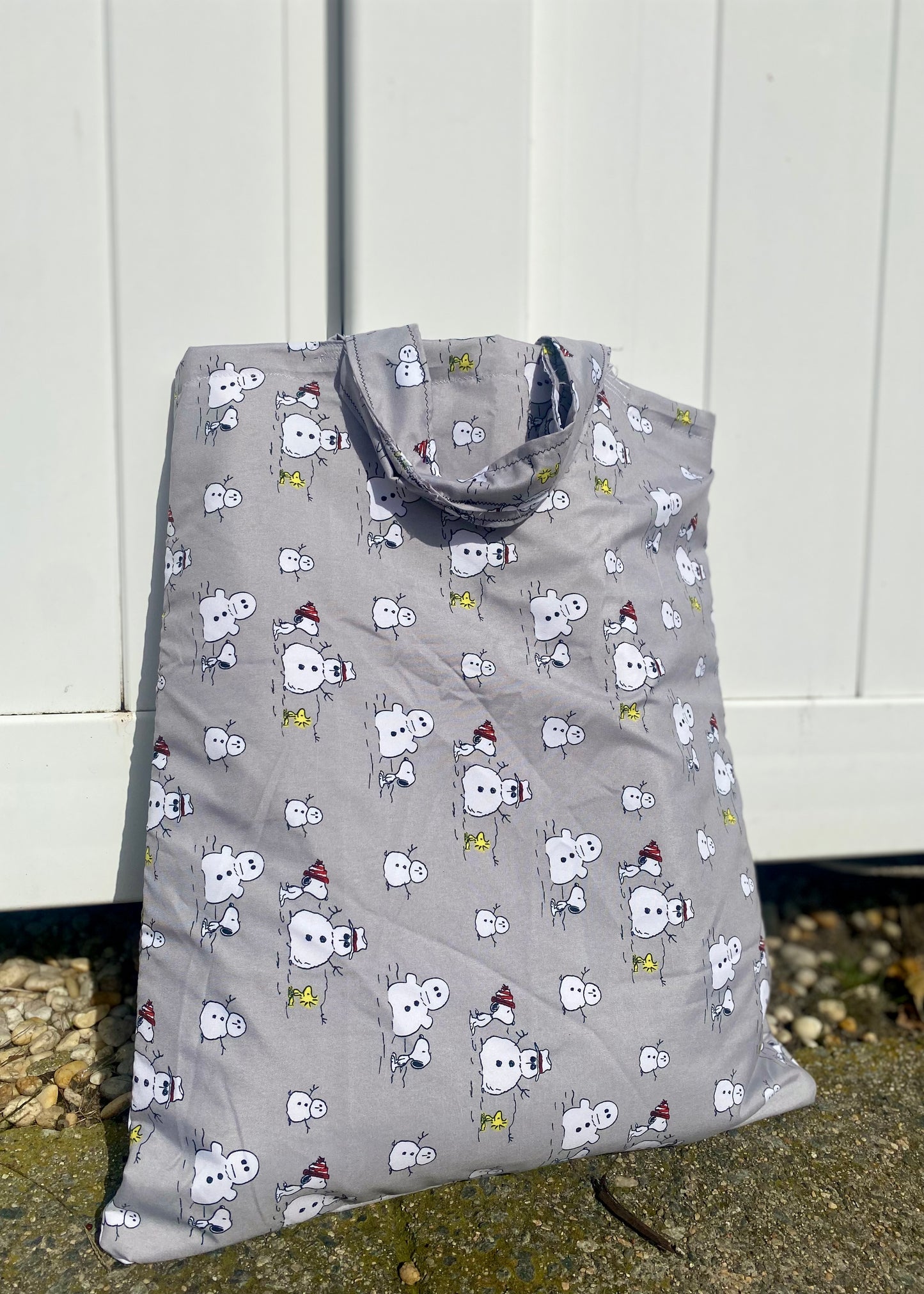 Snowman Snoopy Pillow Tote