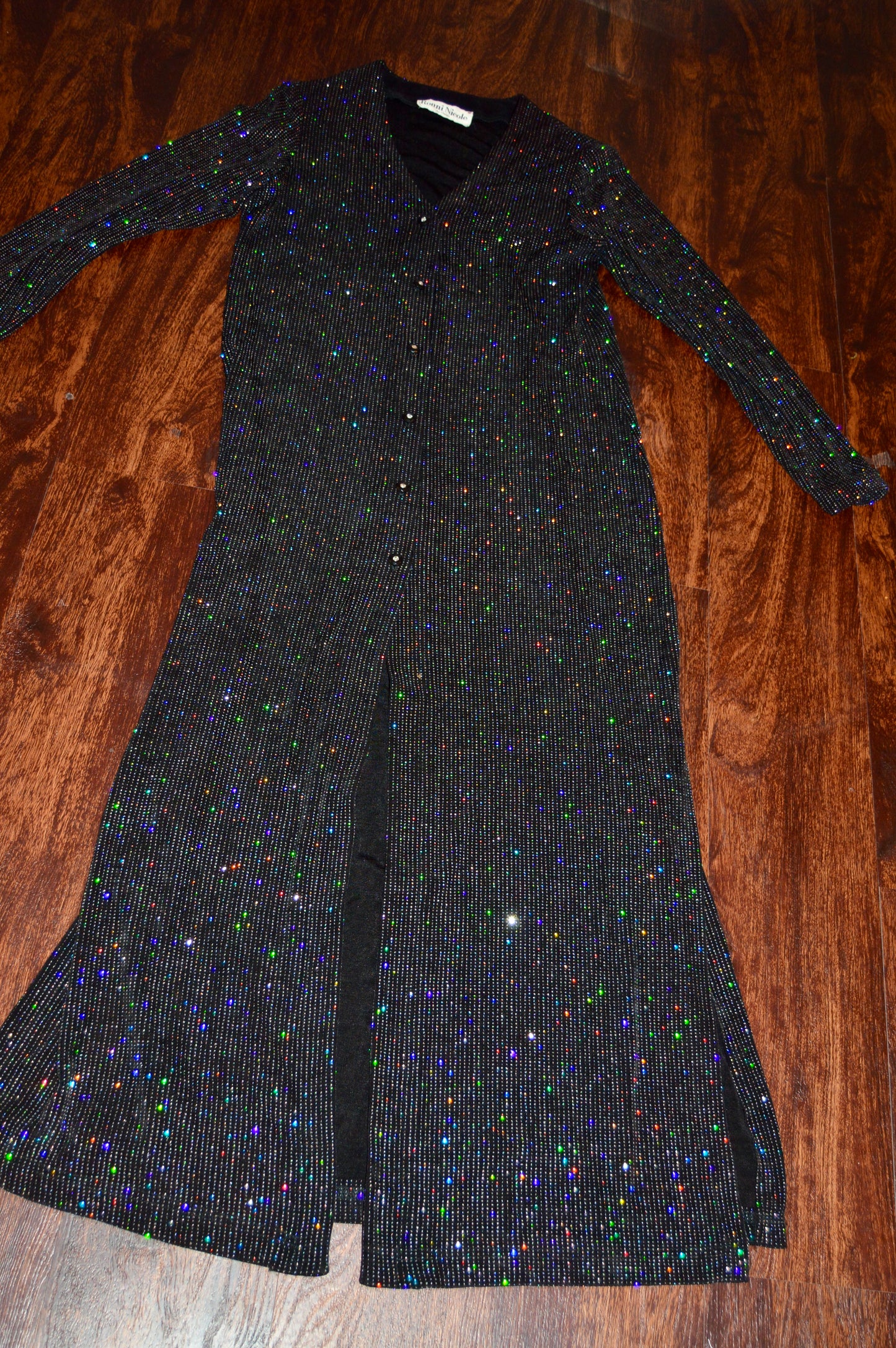90’s Ronnie Nicole sparkle button down dress