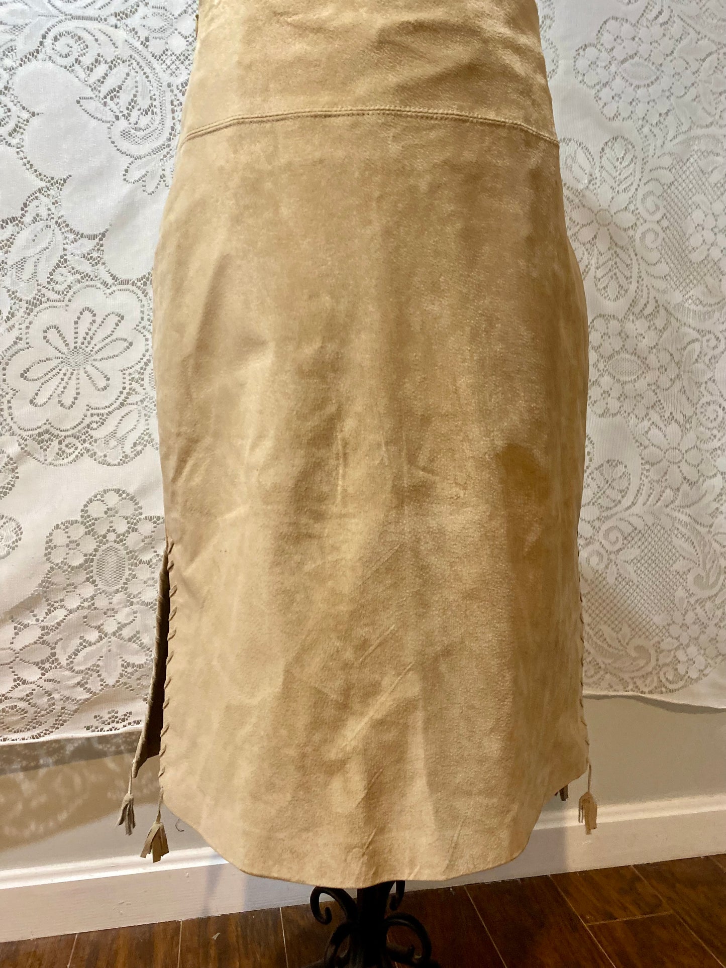 Westbury Leather maxi skirt