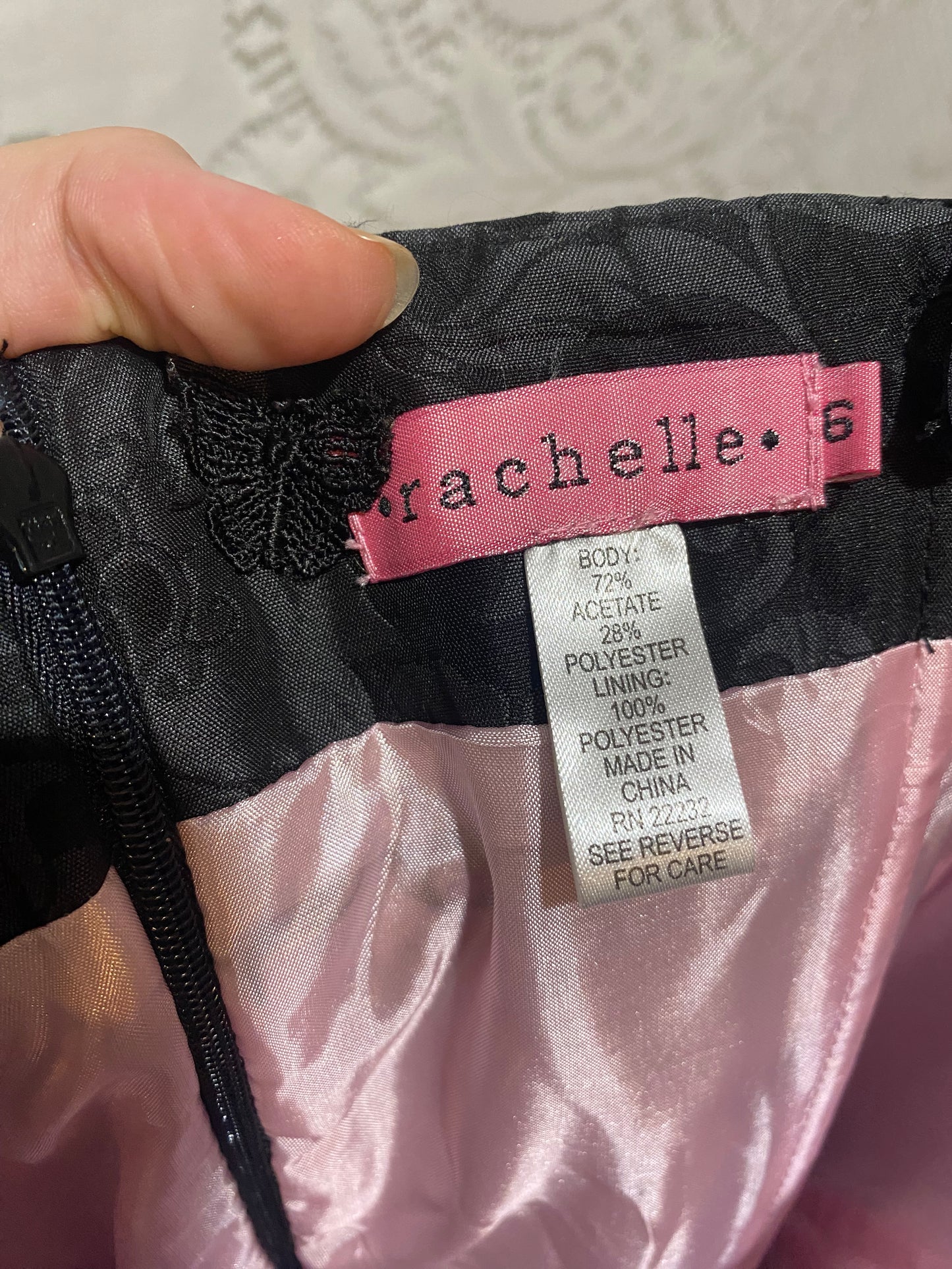 Rachelle black cocktail dress