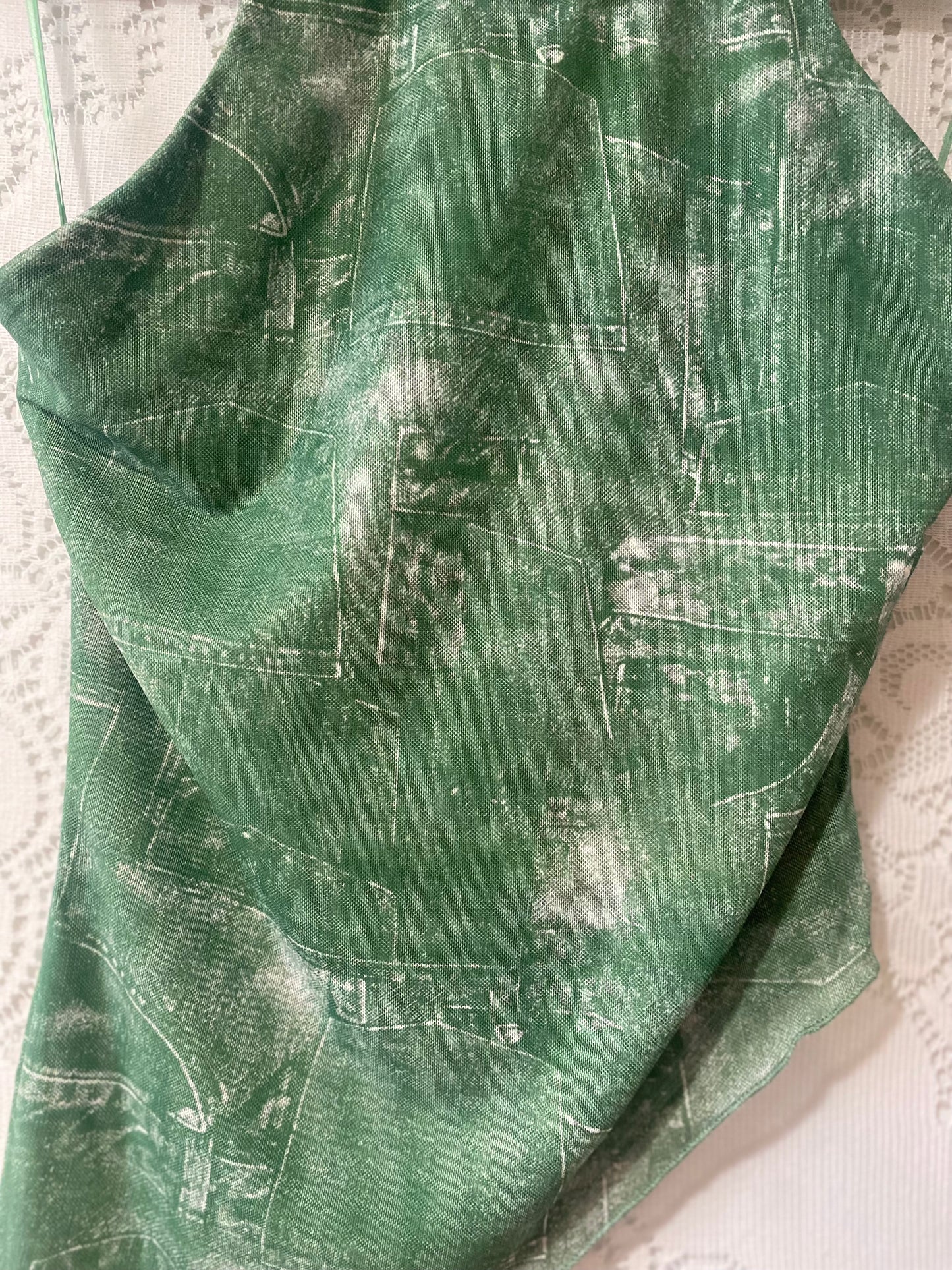 Bondii jeans asymmetrical halter