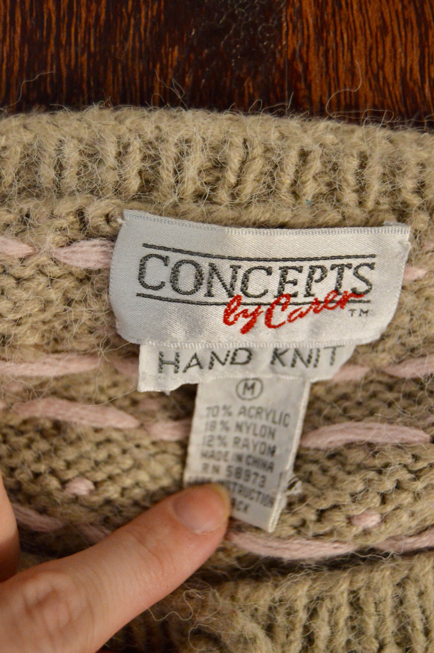 Concepts by Caren vintage cardigan