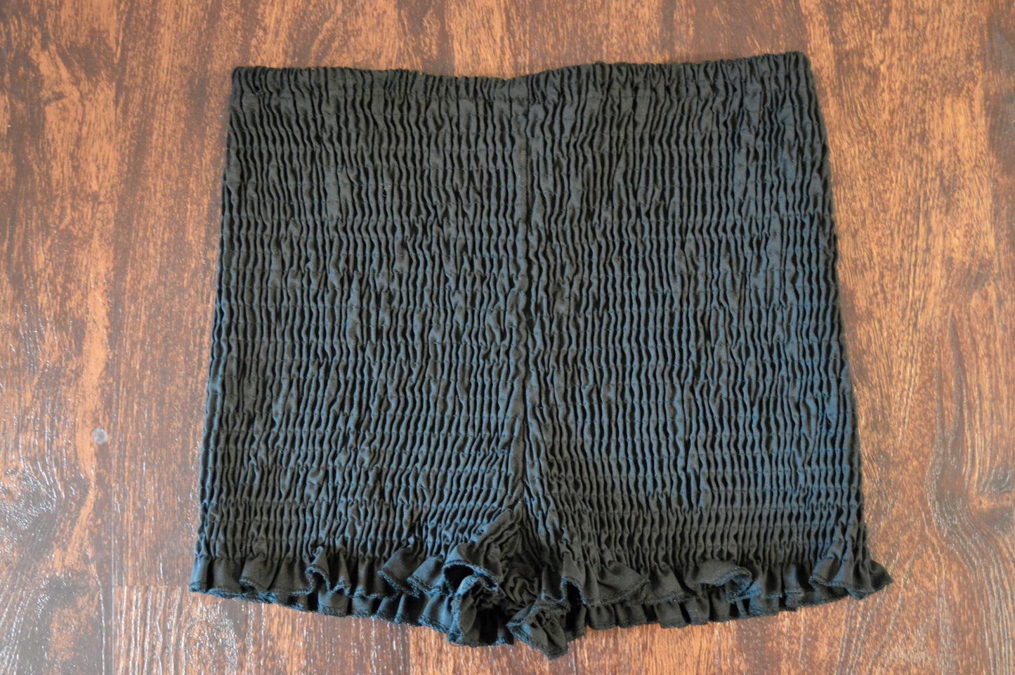 Black stretchy ruffle bloomers