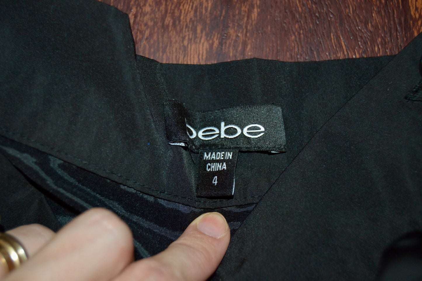 Bebe black bubble skirt