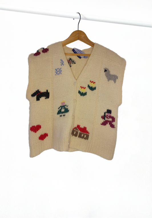 Susan Bristol Wool patterned vest